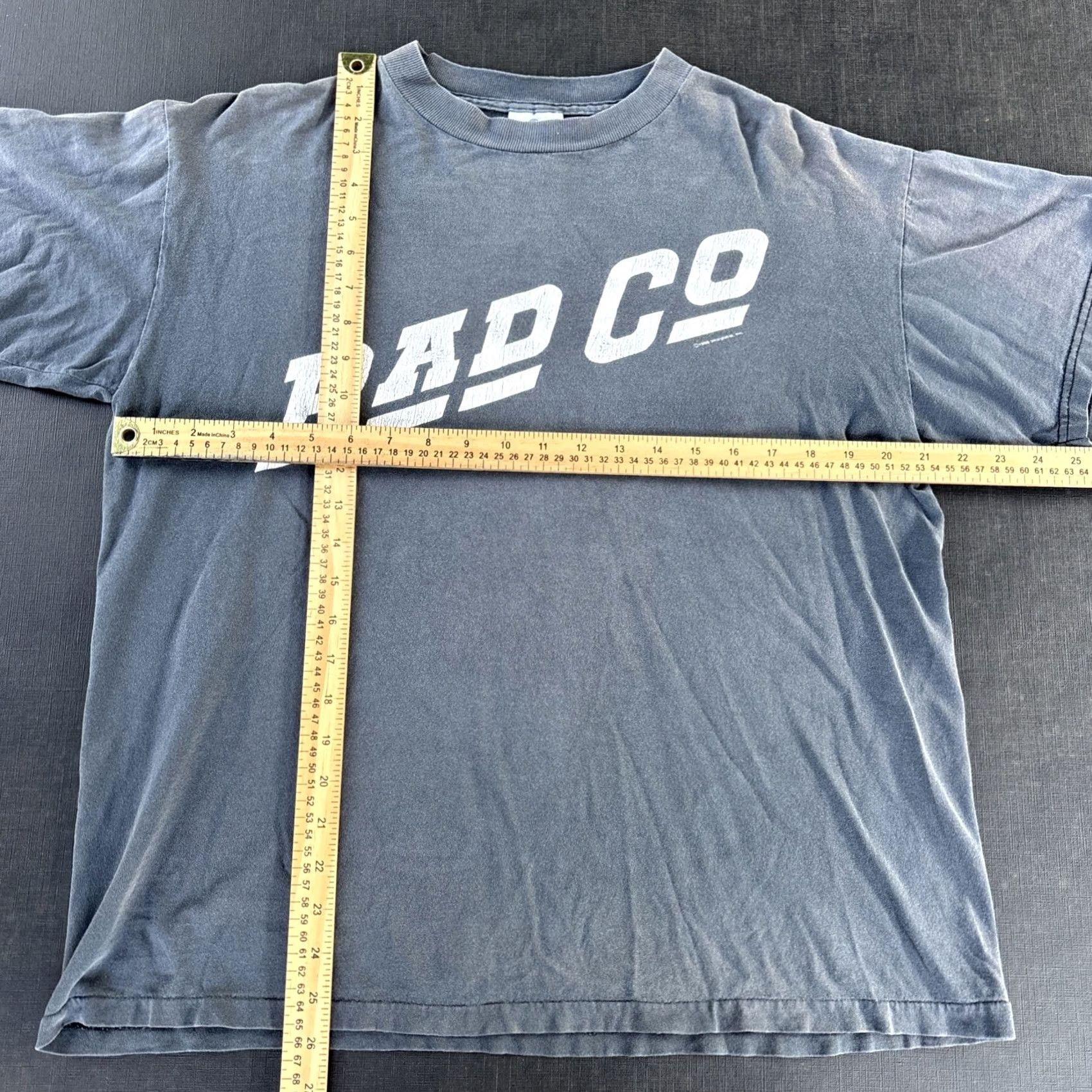 Hanes VINTAGE Hanes L T-Shirt Bad Company Company Of Strangers Tour 80s 90s Band Winterland Mens Gray 1990s Size US L / EU 52-54 / 3 - 3 Thumbnail
