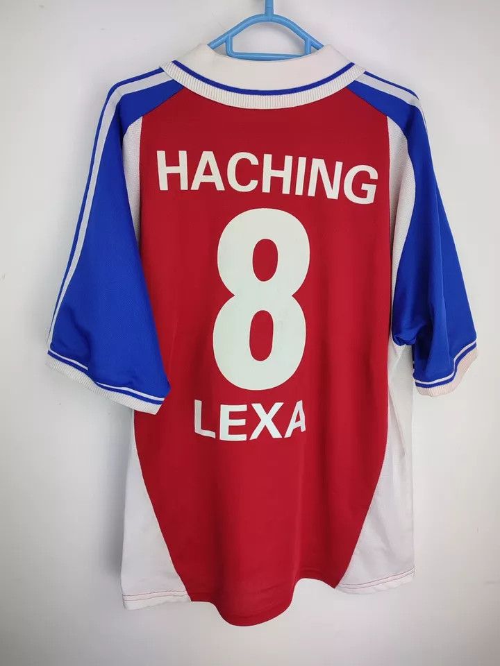 Adidas Spvgg Unterhaching home 2000-02 #8 LEXA Matchworn FOOTBALL Size US L / EU 52-54 / 3 - 13 Thumbnail