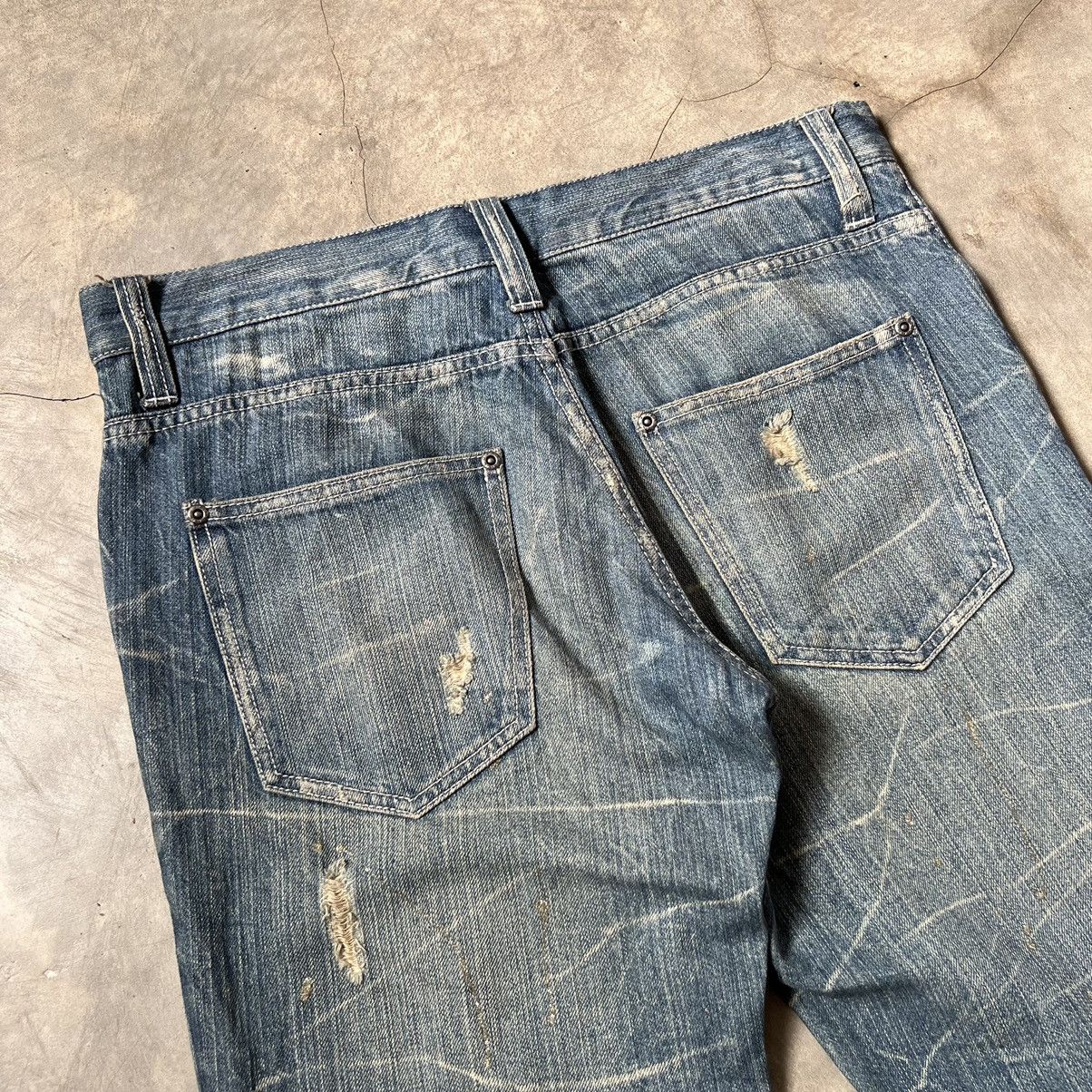 Tornado Mart 2000s Nylaus Tornado Mart Style Distressed Flare Jeans Size US 31 - 4 Thumbnail