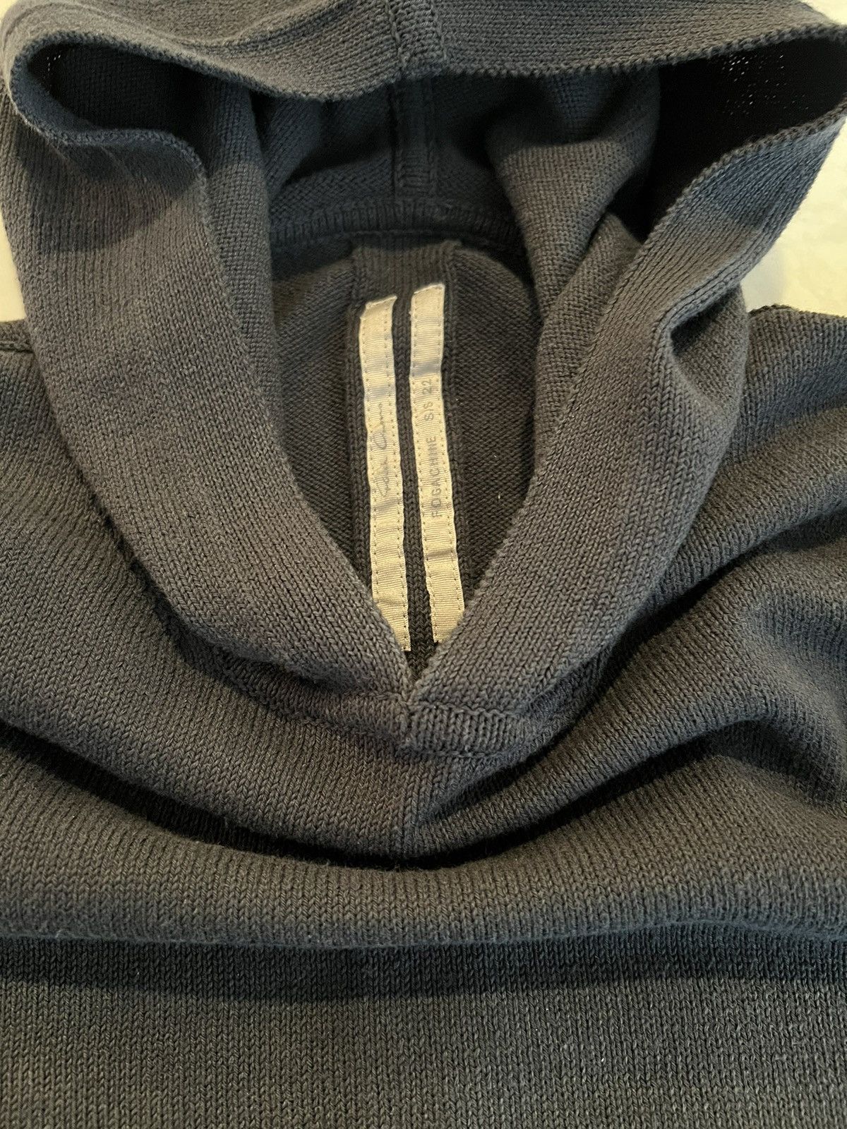 Rick Owens Rick Owens SS/22 Fogachine Knit Hoodie | Grailed
