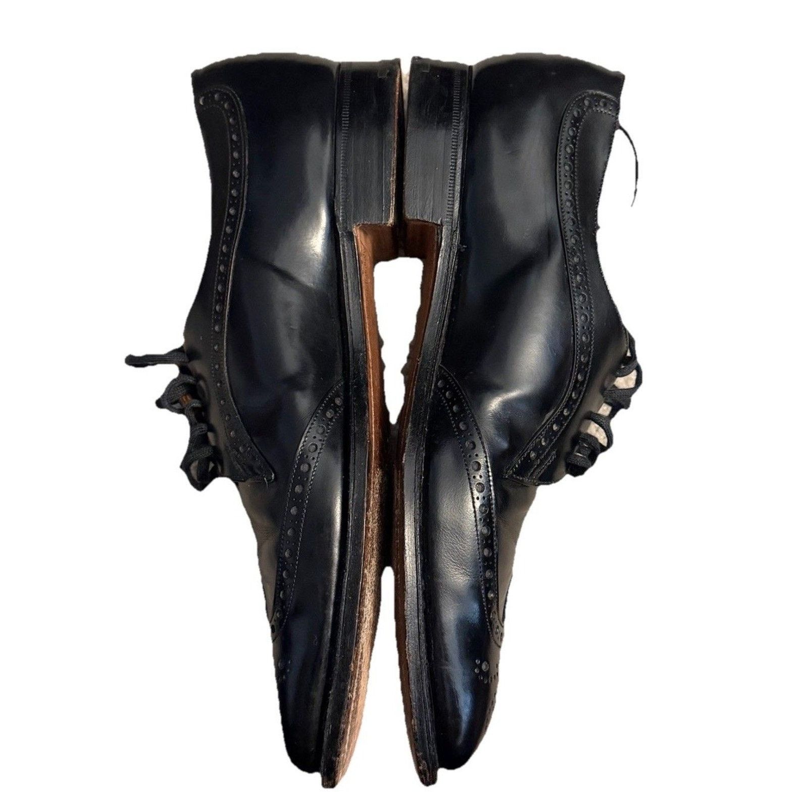 Church's Church's Custom Grade Wingtip Brogue Derby Black Leather Size US 10 / EU 43 - 5 Thumbnail