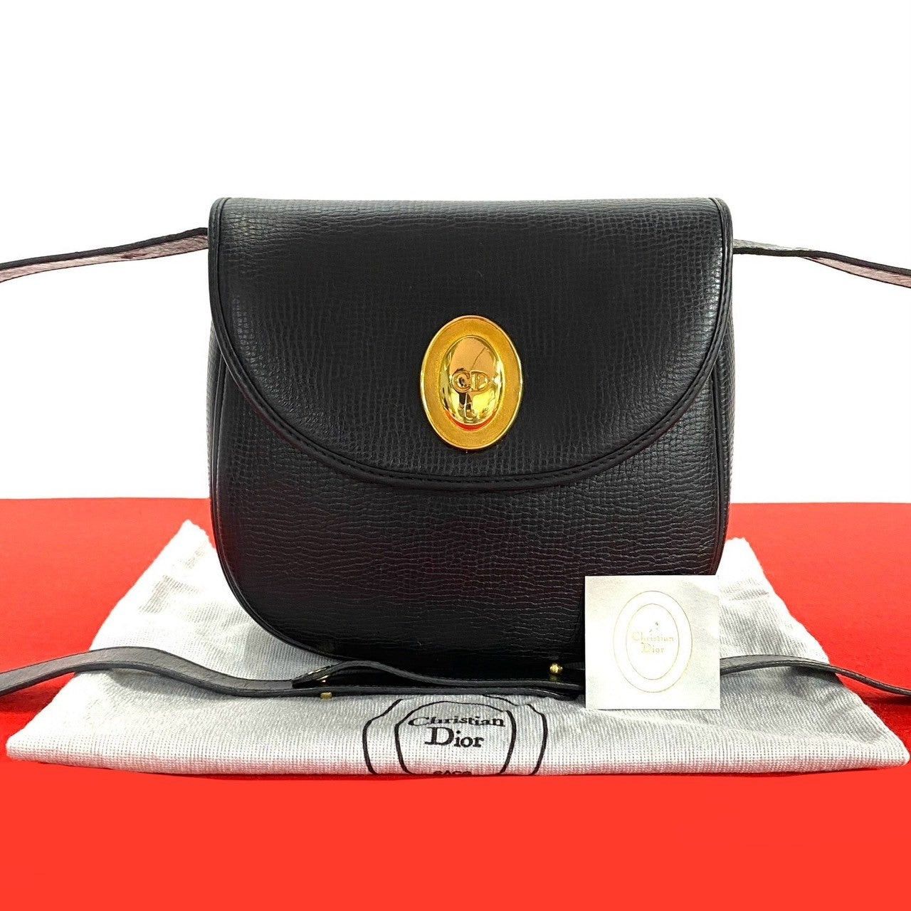 Dior Dior Shoulder Bag Black Leather Size ONE SIZE - 1 Thumbnail