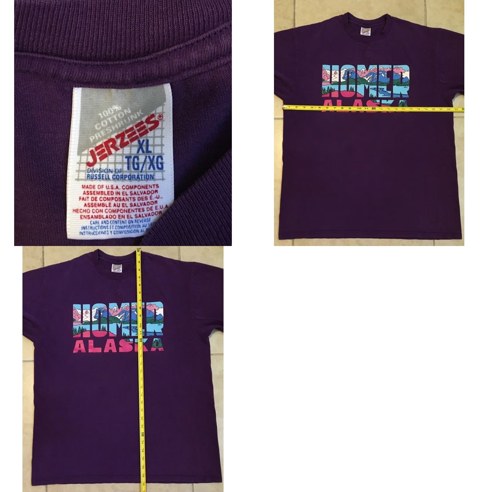 Vintage VINTAGE Homer Alaska Faded Shirt XL Nature Art Animal Surf Skate Grunge Biker Size US XL / EU 56 / 4 - 9 Thumbnail