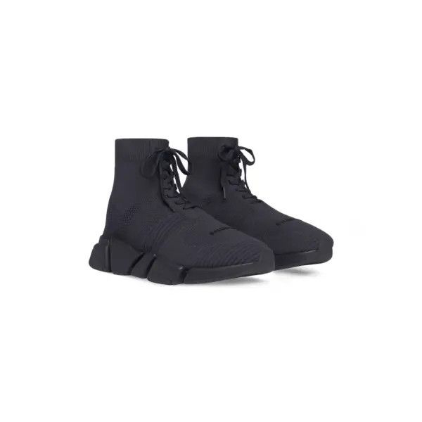 Balenciaga o1mt1gz0824 Speed 2.0 Lace-Up Recycled Knit Sneaker Size US 7 / EU 40 - 5 Thumbnail