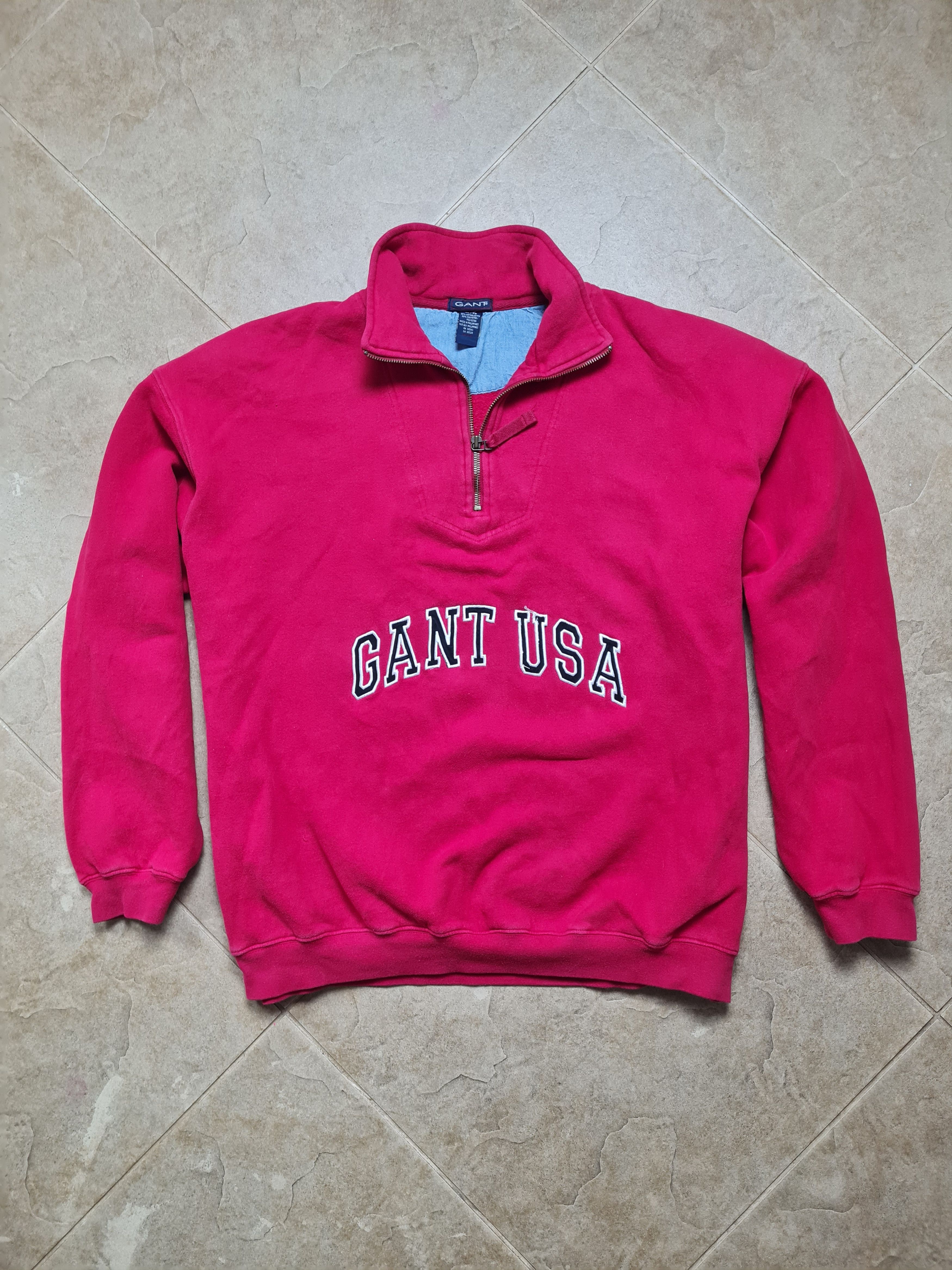 Gant Gant USA Embroidered Big Spellout Gant Streetwear Half Zip Size US XL / EU 56 / 4 - 6 Thumbnail