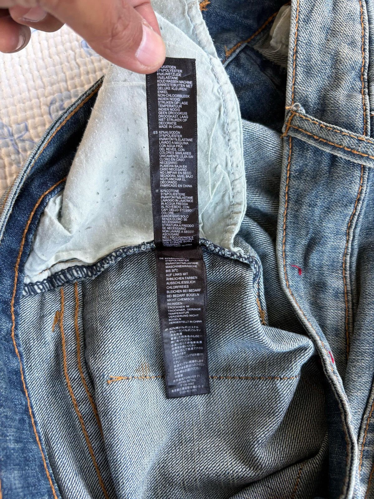 Forever 21 × Japanese Brand Forever 21 Distressed Denim Pant Size US 32 / EU 48 - 18 Thumbnail