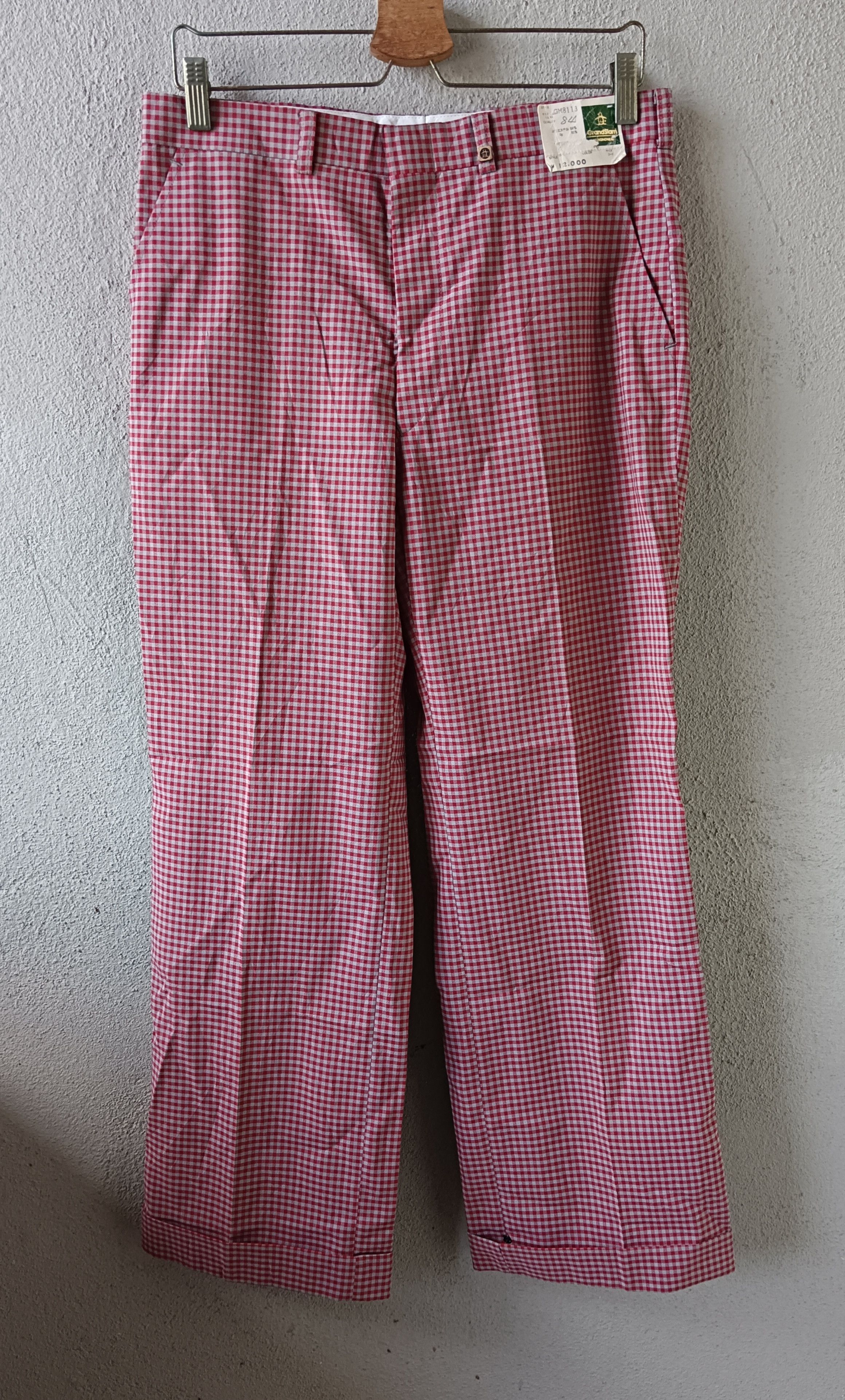 Grand Slam × Japanese Brand × Vintage Nos Grand Slam Mungsingwear Vintage Checkered Slack Size US 31 - 8 Thumbnail