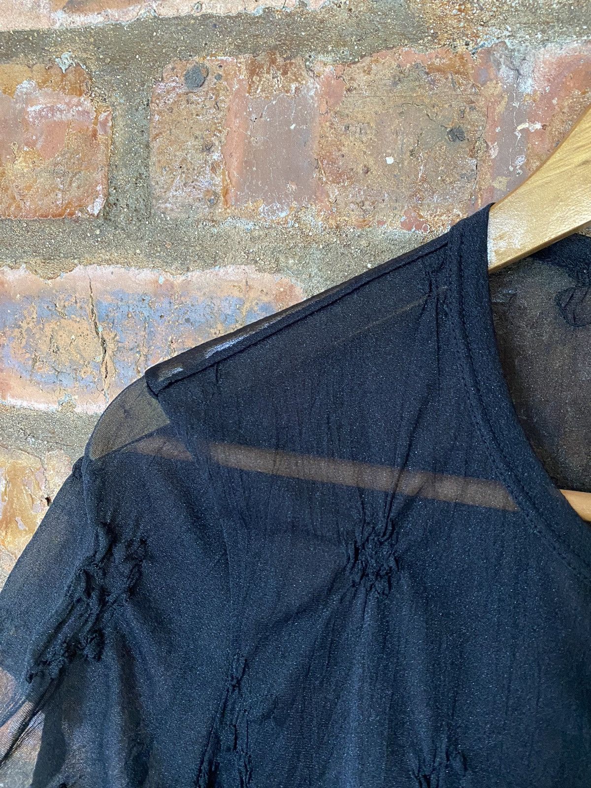 Y's 1990s Y'S Mesh transparent shirt Size S / US 4 / IT 40 - 6 Thumbnail