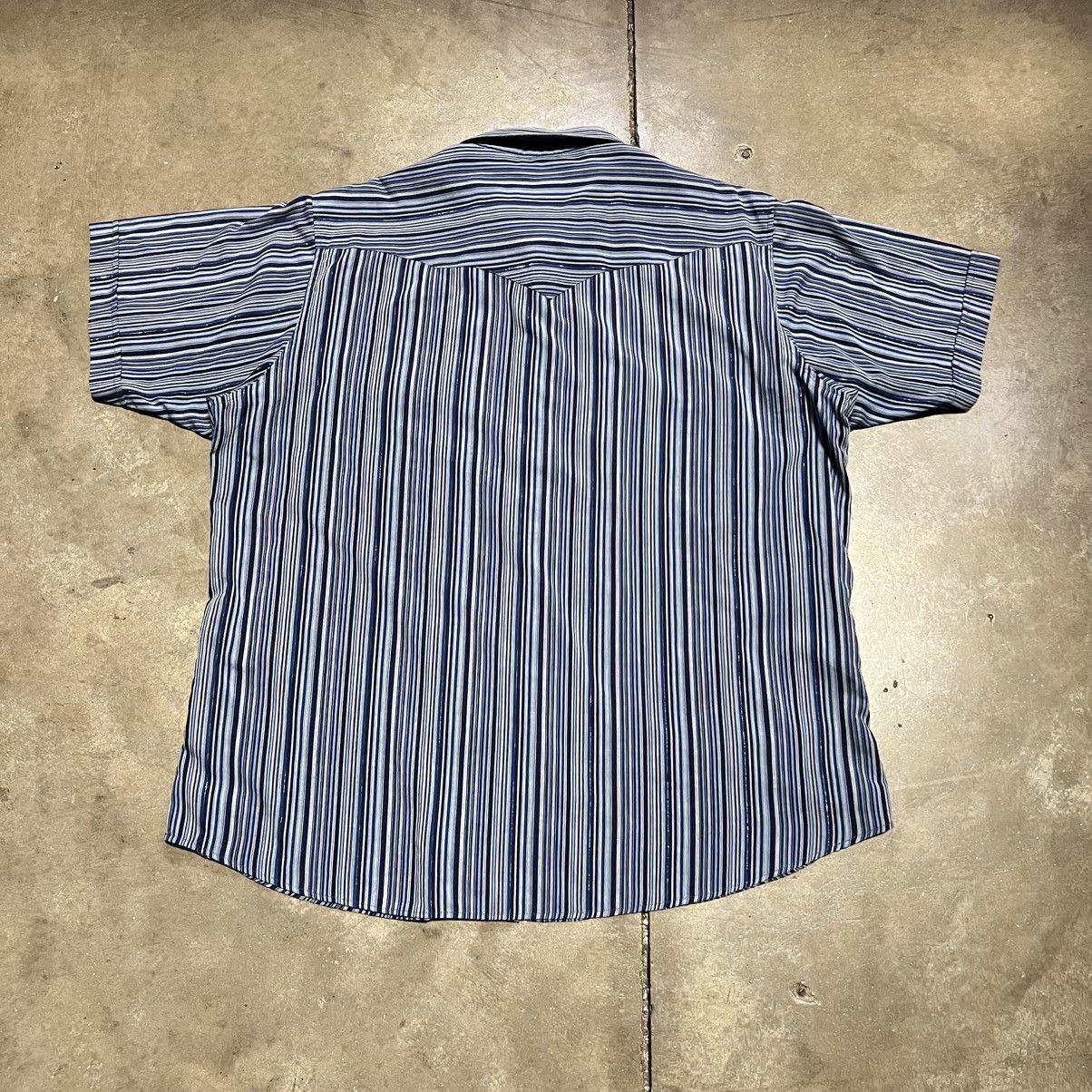 Wrangler Vintage Pearl Snap Short Sleeve Shirt Striped Western Rodeo Size US XL / EU 56 / 4 - 7 Thumbnail