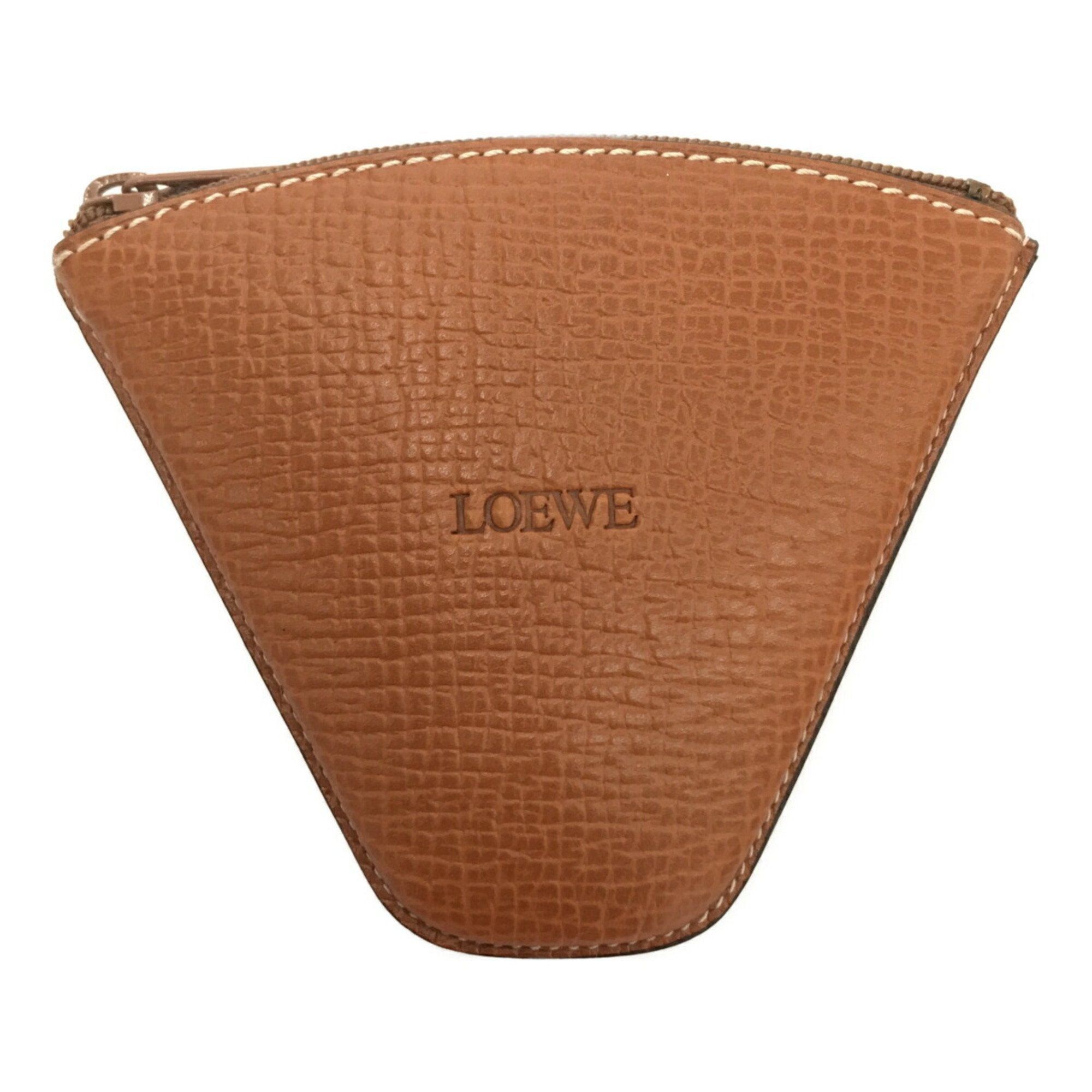 image of Loewe Wallet/coin Case Leather Kenya Brown Coin Purse Women's Itzkfe7Dzwgw Rm4909D