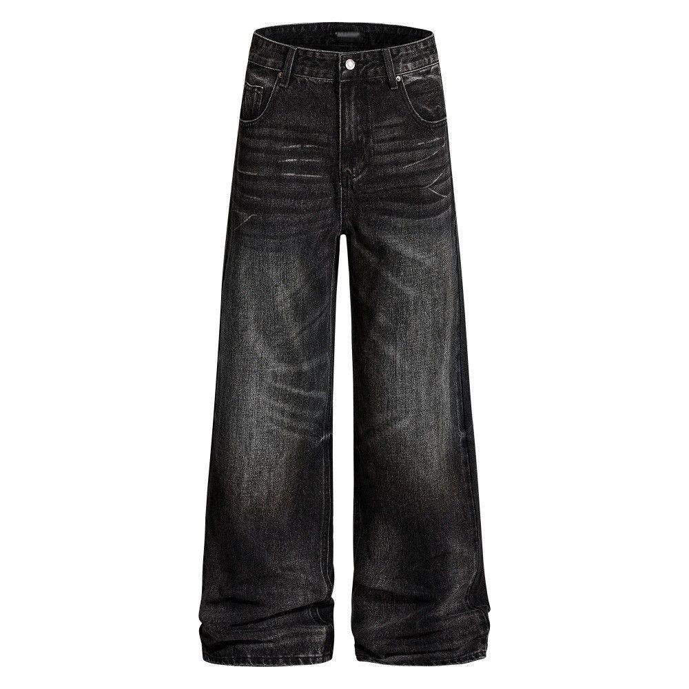 Vintage Retro punk washed distressed jeans for men Size US 32 / EU 48 - 1 Thumbnail