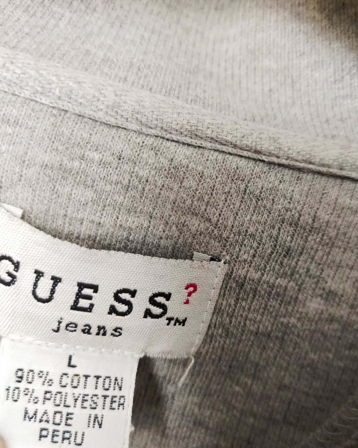Guess 2000s GUESS Jeans Polo Shirt Grey Vintage Size US L / EU 52-54 / 3 - 3 Thumbnail