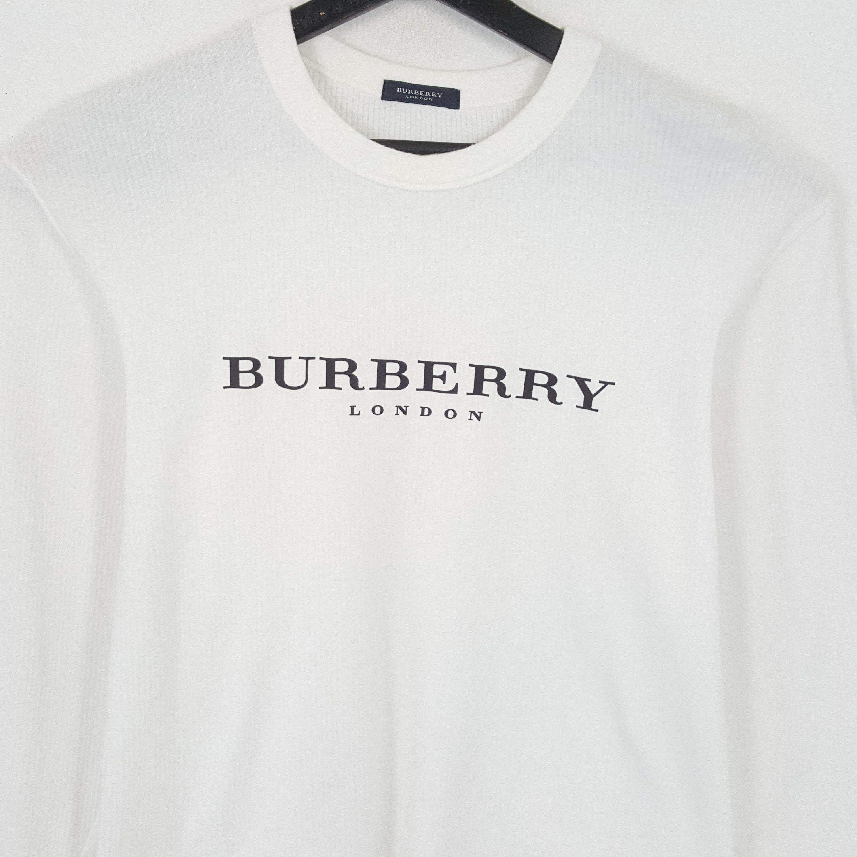 Burberry × Vintage BURBERRY LONDON Custom Art Tshirt Long Sleeve Size US L / EU 52-54 / 3 - 2 Thumbnail
