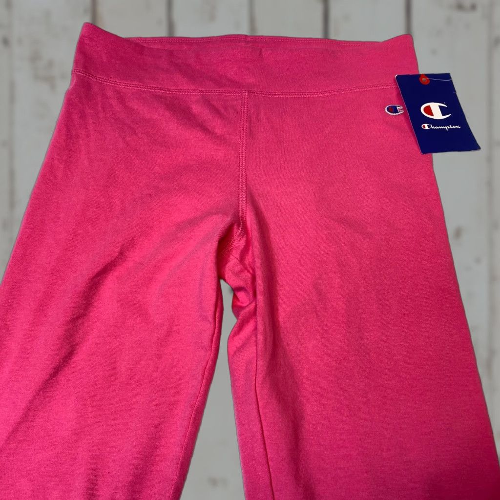 Champion NWT Champion Leggings Womens L Pink Solid Logo On Leg 26 In Inseam Activewear Stretch Athletic Regular Women's Apparel Size 36" / US 14 / IT 50 - 1 Thumbnail