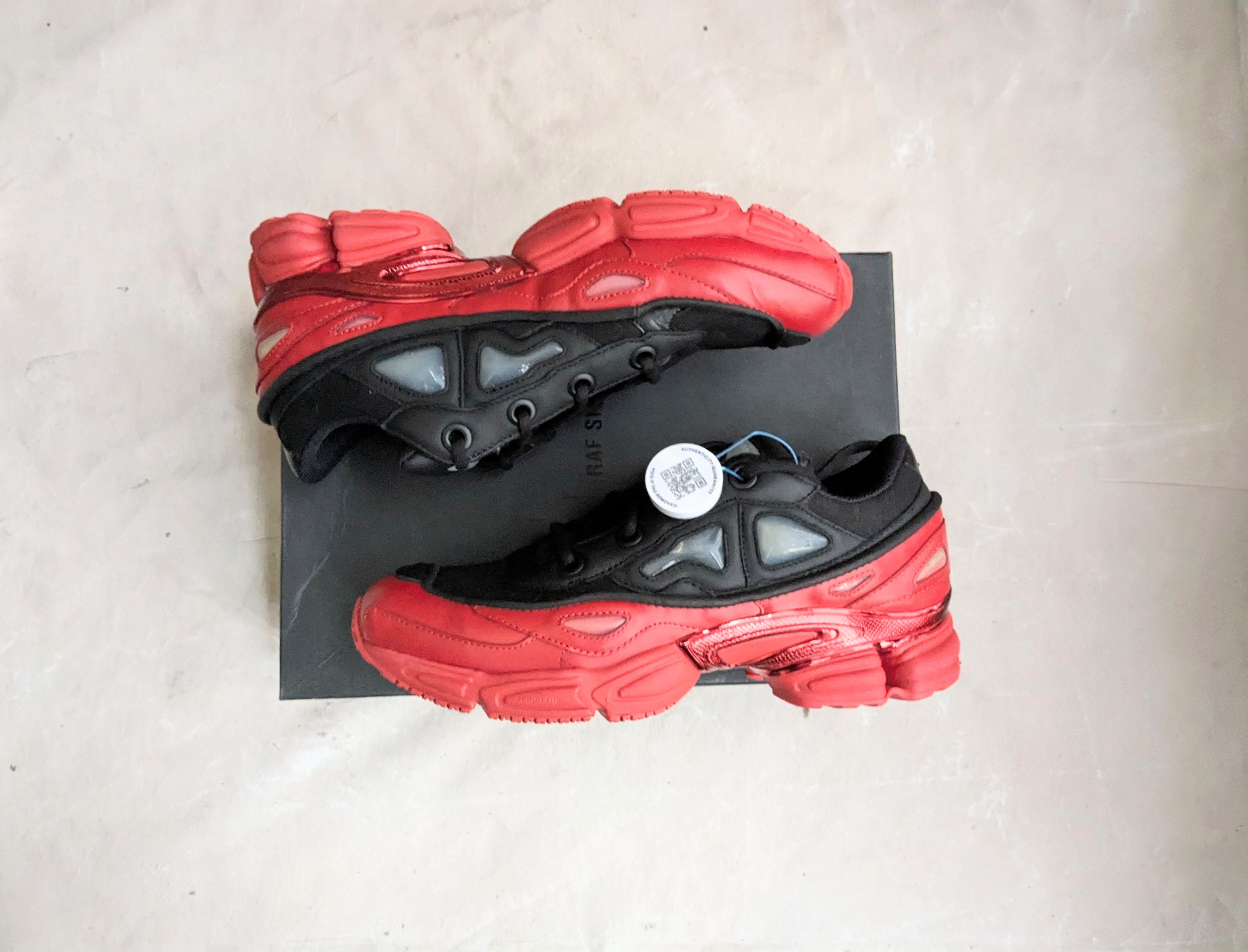 Raf Simons Adidas Raf Simons Ozweego 3 Black Scarlet Red 10 DA8775 Size US 10 / EU 43 - 1 Thumbnail