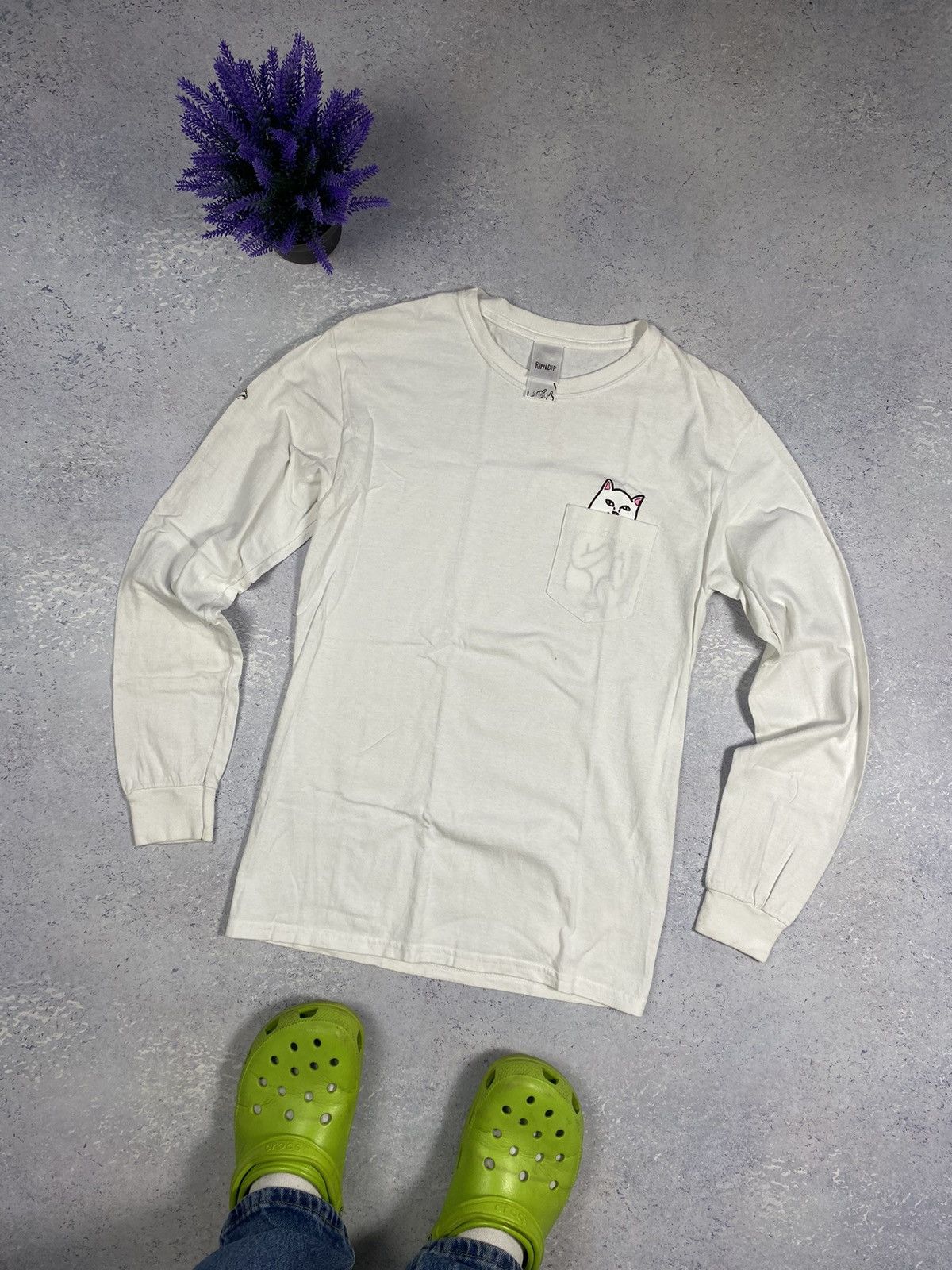 RIPNDIP Rip n Dip Men’s White T-shirt With Mini Logo Size Small Size US S / EU 44-46 / 1 - 1 Thumbnail