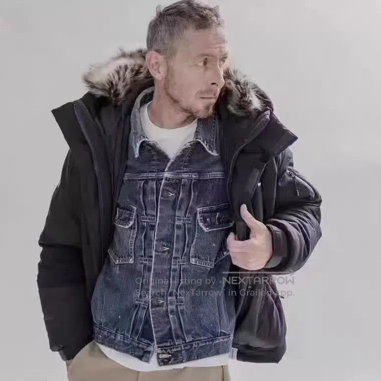 Visvim Blue Denim Jacket with Paint Splatter . Size US M / EU 48-50 / 2 - 9 Thumbnail