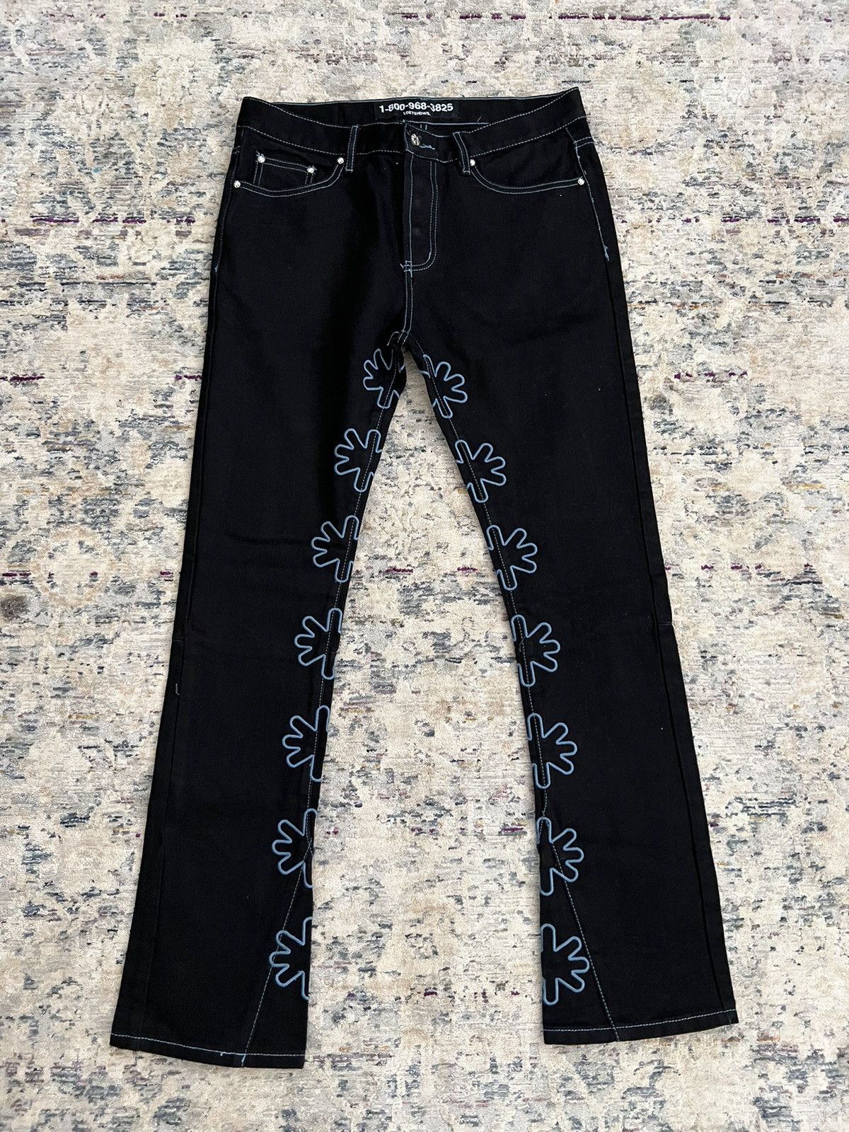 LOSTSHDWS Lost Shadows Royal Outline Denim Jeans Sz 36 | Grailed