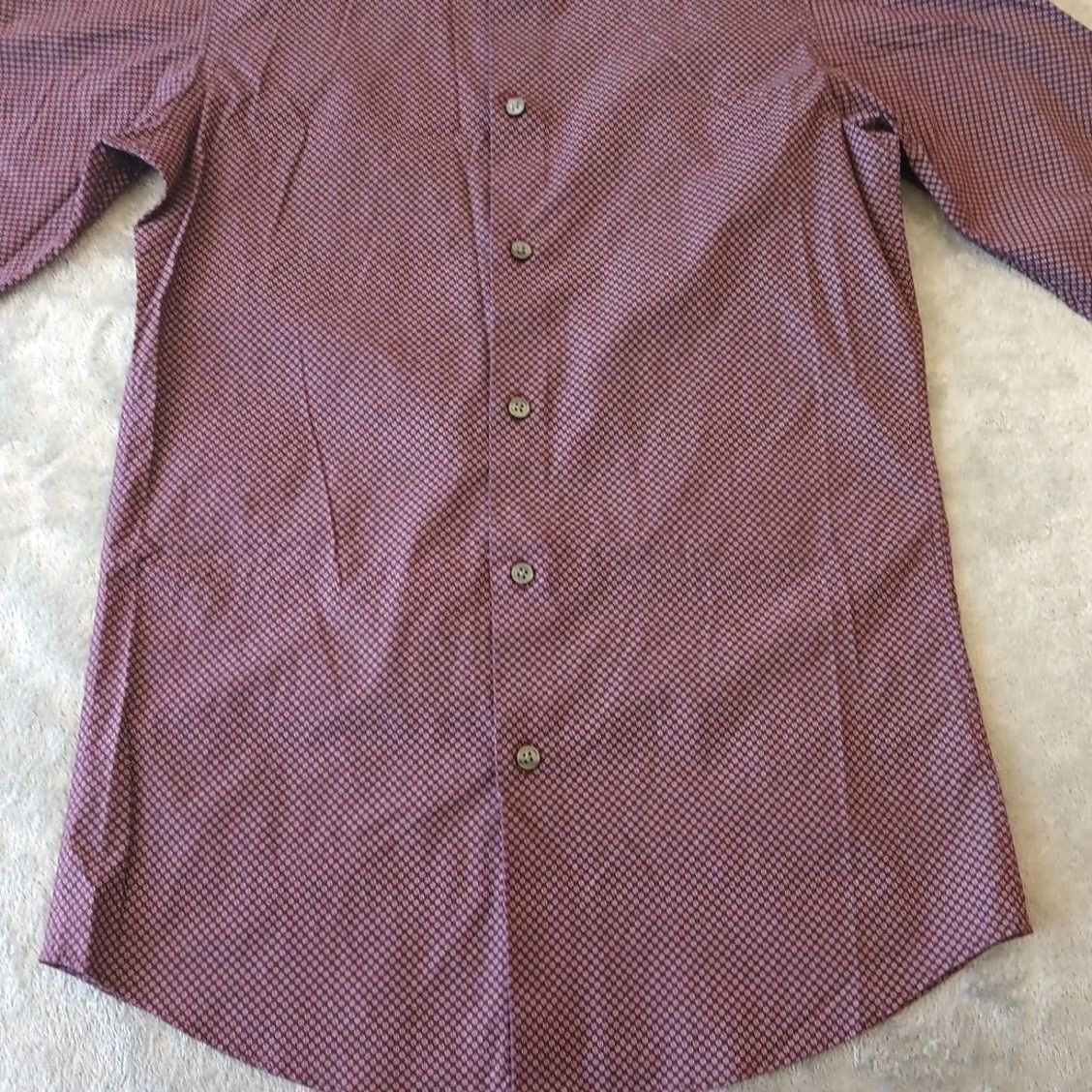 Apt. 9 Apt. 9 Shirt Mens Slim Purple Geometric Long Sleeve Button Up Dress Shirt 14.5 Regular Mens Size US M / EU 48-50 / 2 - 5 Thumbnail
