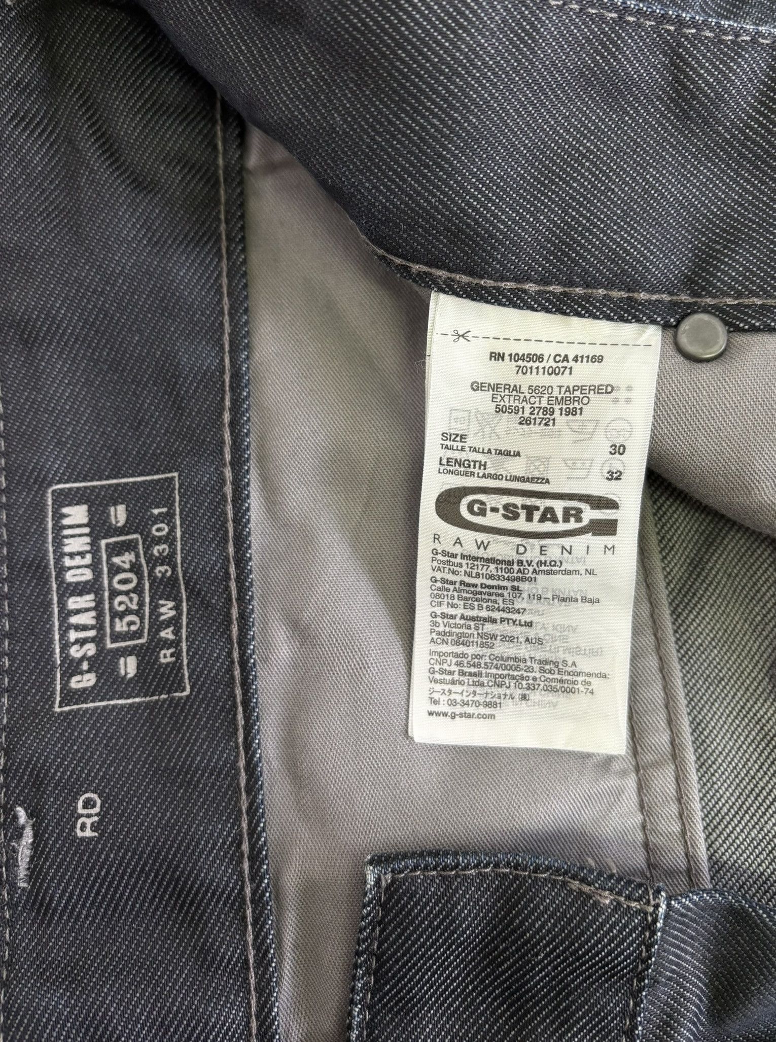 G-Star G Star Raw General 5620 Tapered Jeans Size 30-32 Size US 30 / EU 46 - 15 Thumbnail