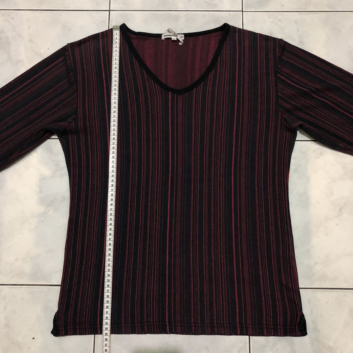 semanticdesign Semantic Design Slim Fit Long Sleeve Stripes Japanese Style Size L / US 10 / IT 46 - 15 Thumbnail