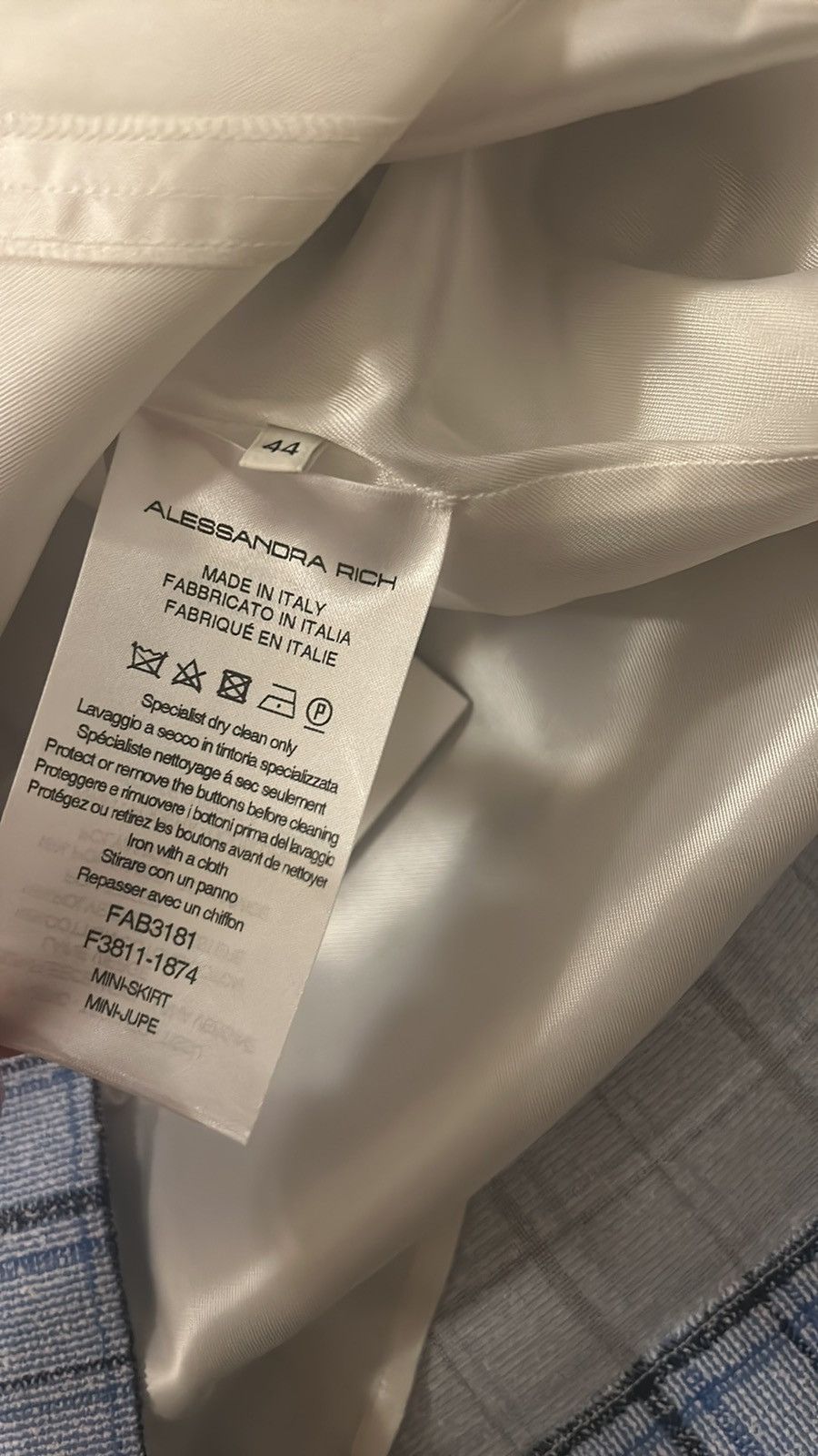 Alessandra Rich Alessandra Rich Button-embellished pleated checked Skirt Size 30" / US 8 / IT 44 - 6 Thumbnail