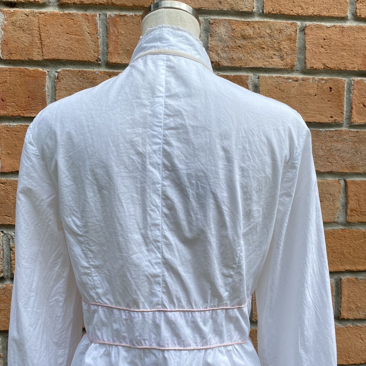 Japanese Brand B R G Y2K Punk Long Sleeve Ruffled Blouse with Pink Trim Size S / US 4 / IT 40 - 15 Thumbnail