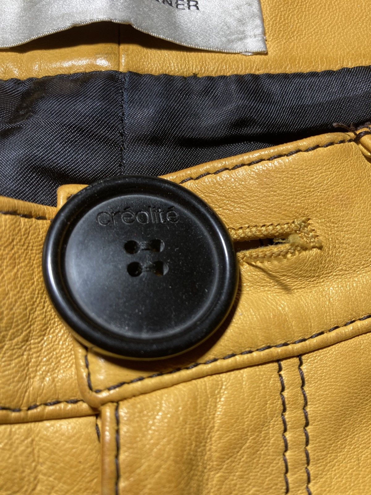 Wales Bonner AW18 Wales Bonner Leather Yellow Pants 2018 WB Jeans Creole Size US 28 / EU 44 - 7 Thumbnail