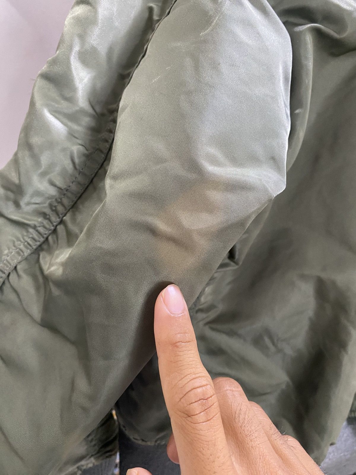 Alpha Industries Vintage 90s Alpha Industries Ma-1 Bomber Jacket Olive Green Size US M / EU 48-50 / 2 - 9 Thumbnail