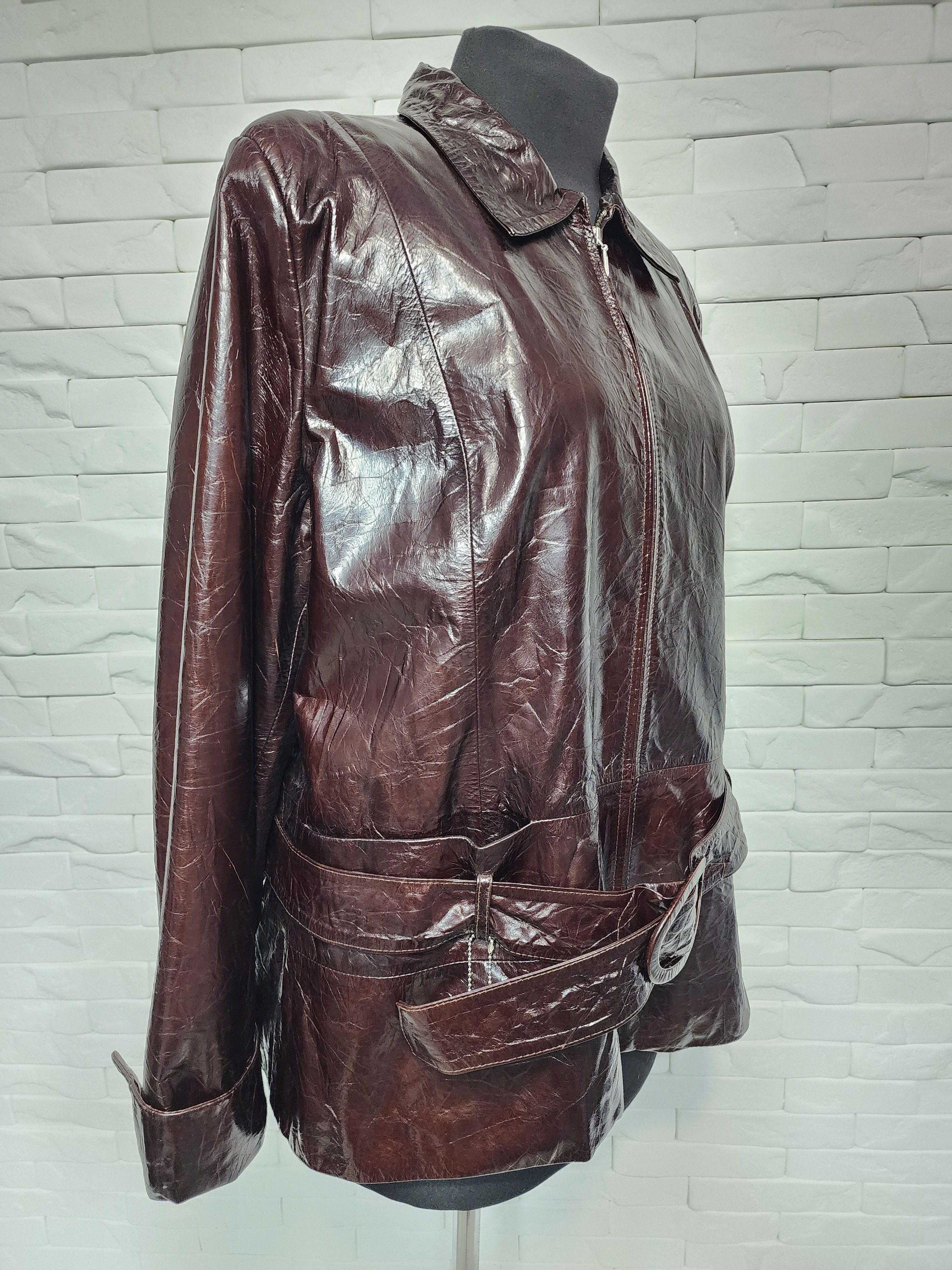 Genuine Leather Women's stylish leather jacket. Size XXL / US 16-18 / IT 52-54 - 3 Thumbnail