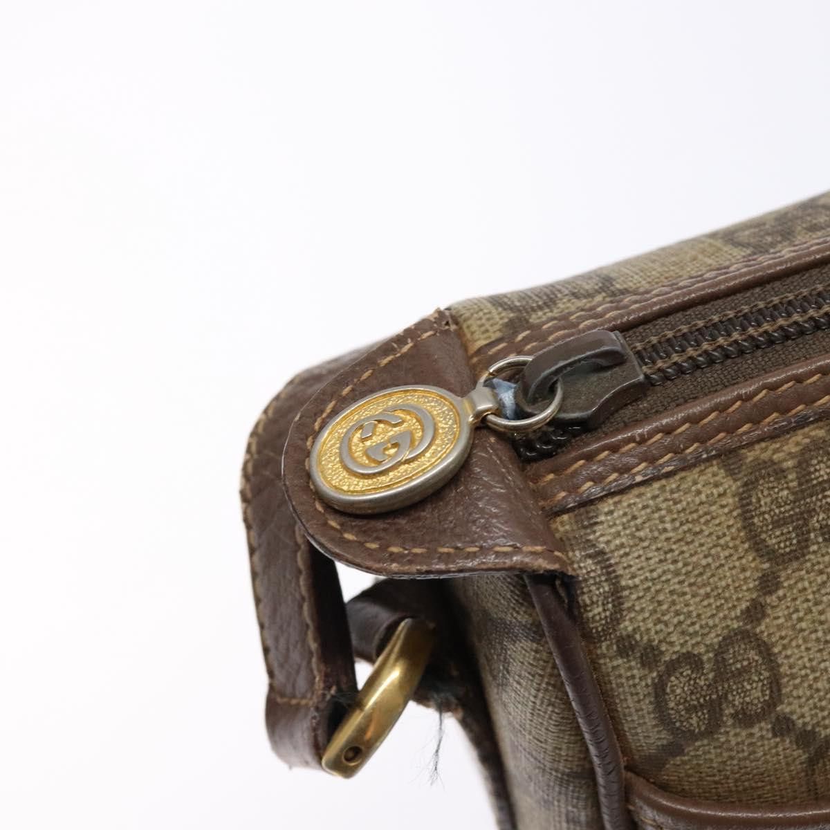 Gucci GUCCI GG Supreme Web Sherry Line Shoulder Bag Pvc Beige 001 Size ONE SIZE - 15 Thumbnail