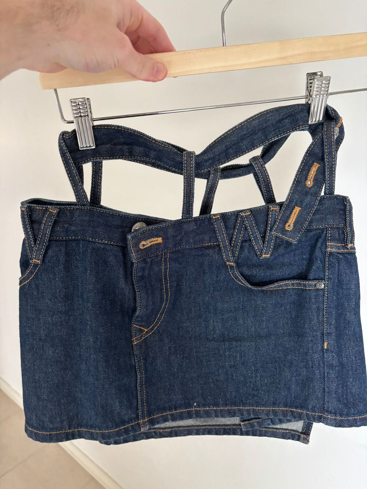 Vivienne Westwood Vivienne Westwood Cut out Denim Mini Skirt Size 26" / US 2 / IT 38 - 3 Thumbnail