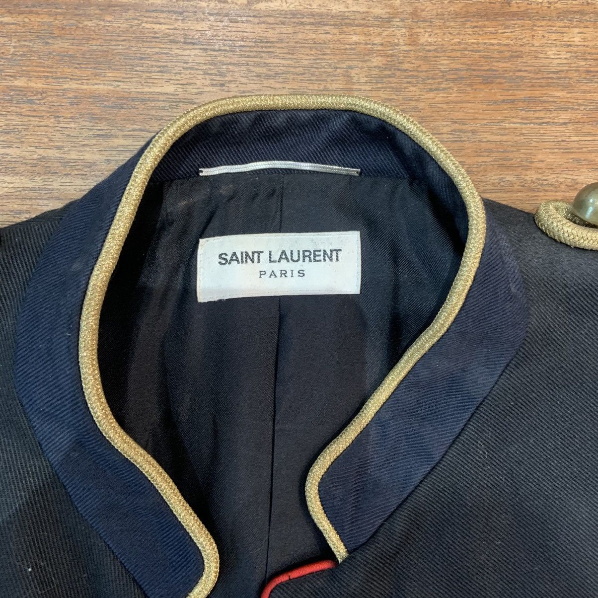 Saint Laurent Paris Saint Laurent Black Waistcoast Size 48R - 2 Thumbnail
