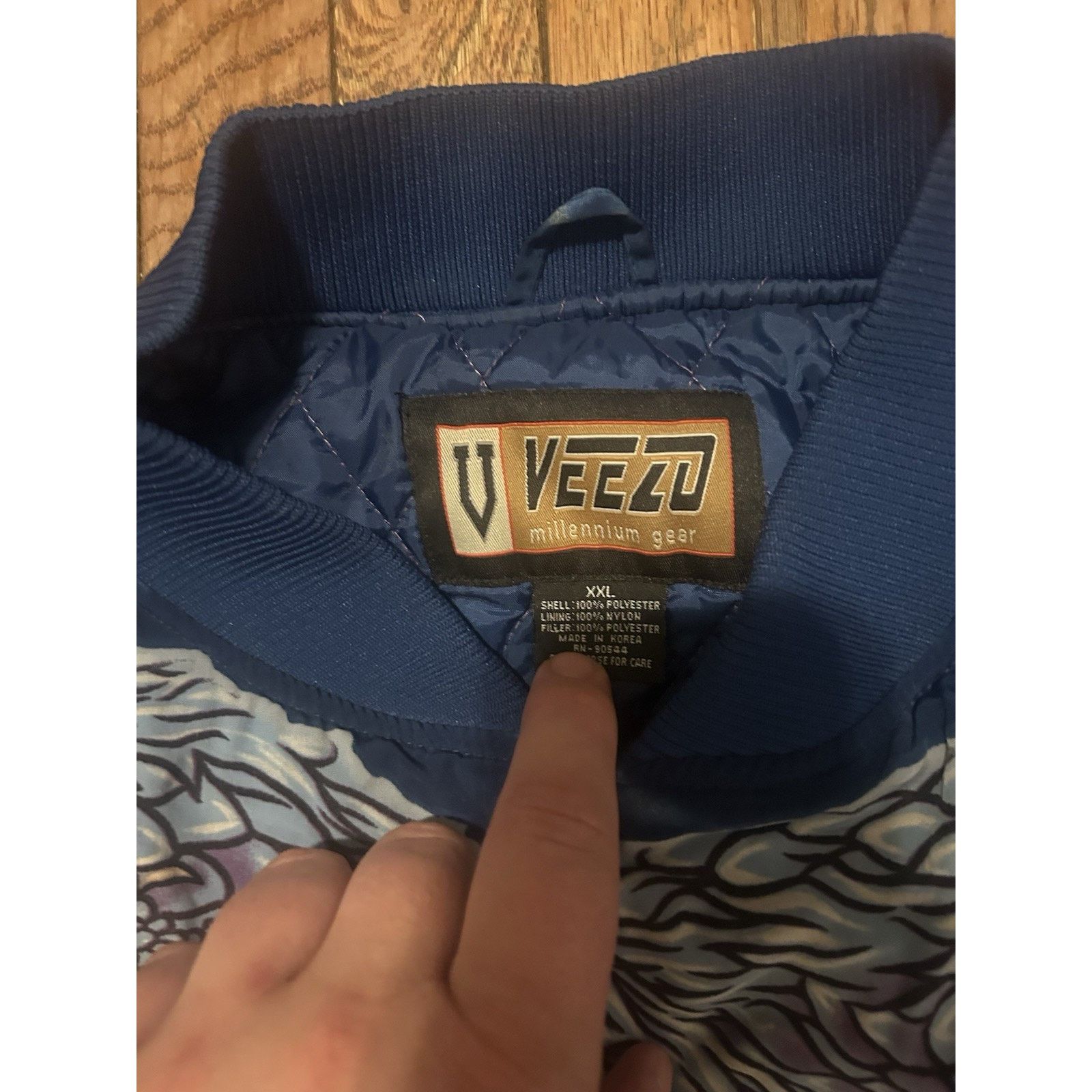 Vintage Veezo Wear Anime Bomber Jacket XXL Y2K Rare!!! Size US XXL / EU 58 / 5 - 3 Thumbnail