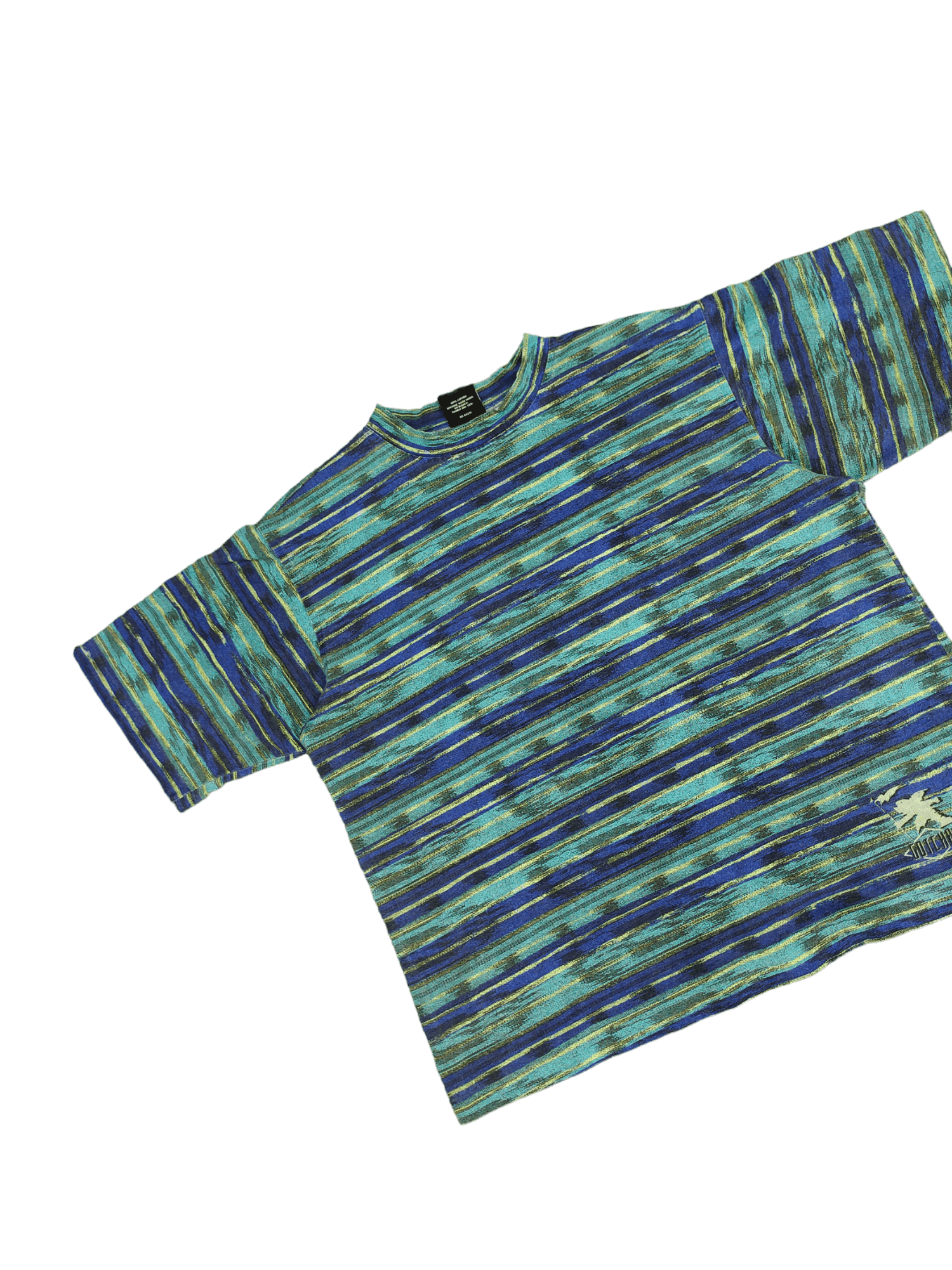 Gotcha Vintage 80s Gotcha Surfing Stripes Colouful Oversize T-Shirt Size US L / EU 52-54 / 3 - 7 Thumbnail
