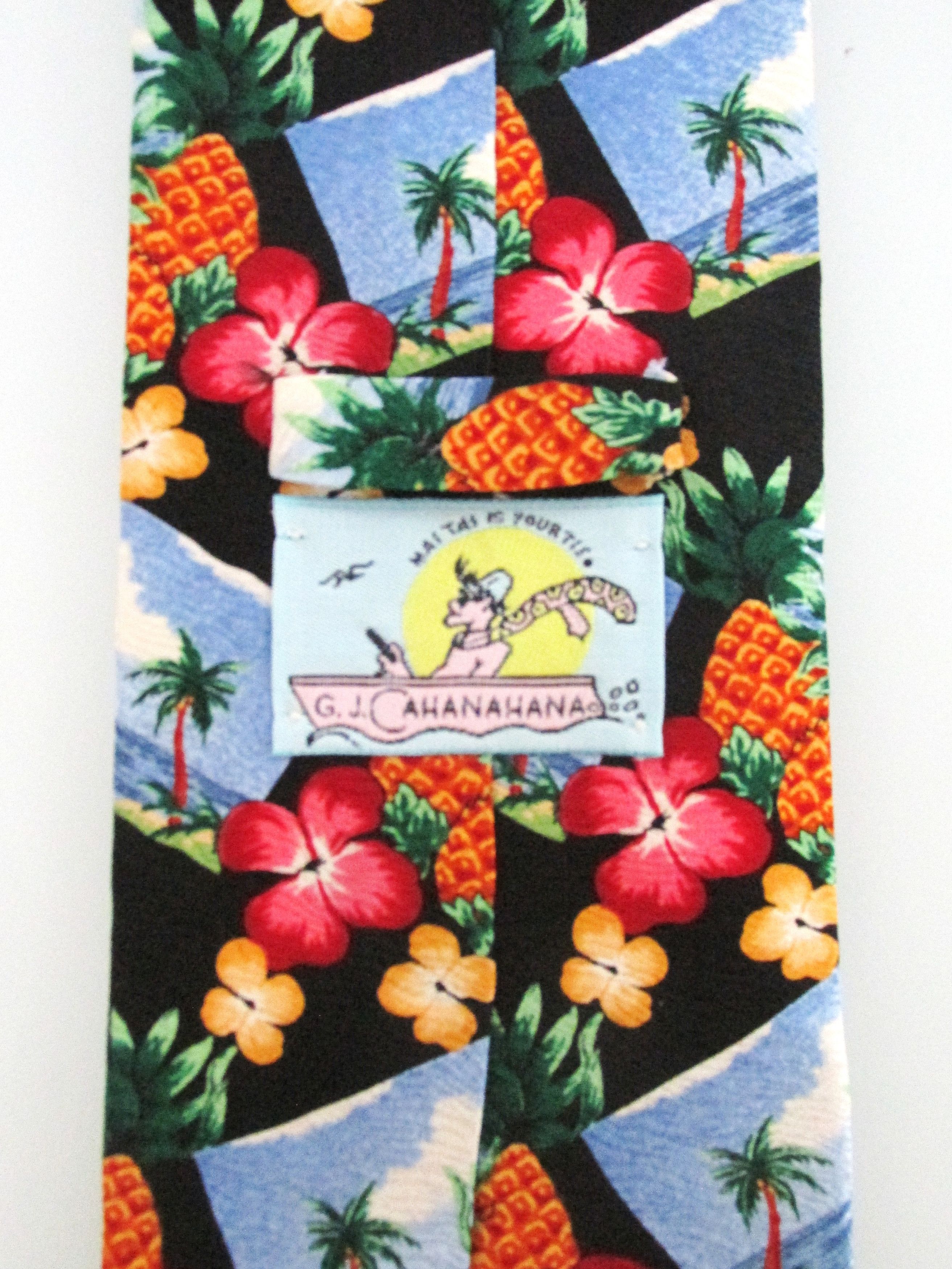 Other G.J. Cahanahana (NWOT) Hawaiian Men's Cotton Ties Size ONE SIZE - 5 Thumbnail