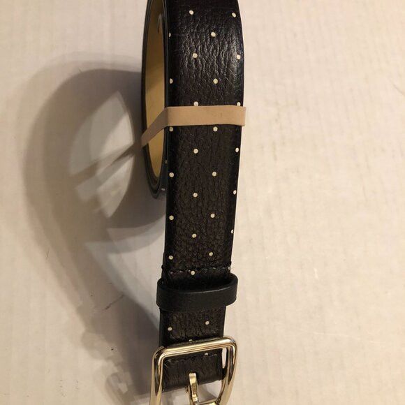 Talbots TALBOTS women's new black leather belt size: S Size ONE SIZE - 2 Thumbnail
