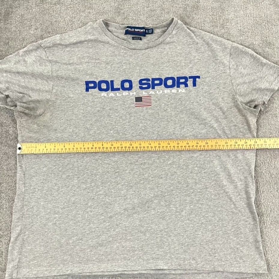 Vintage POLO SPORT RALPH LAUREN Shirt Mens XL Classic Gray Graphic Cotton Tee Retro 90s Size US XL / EU 56 / 4 - 5 Thumbnail