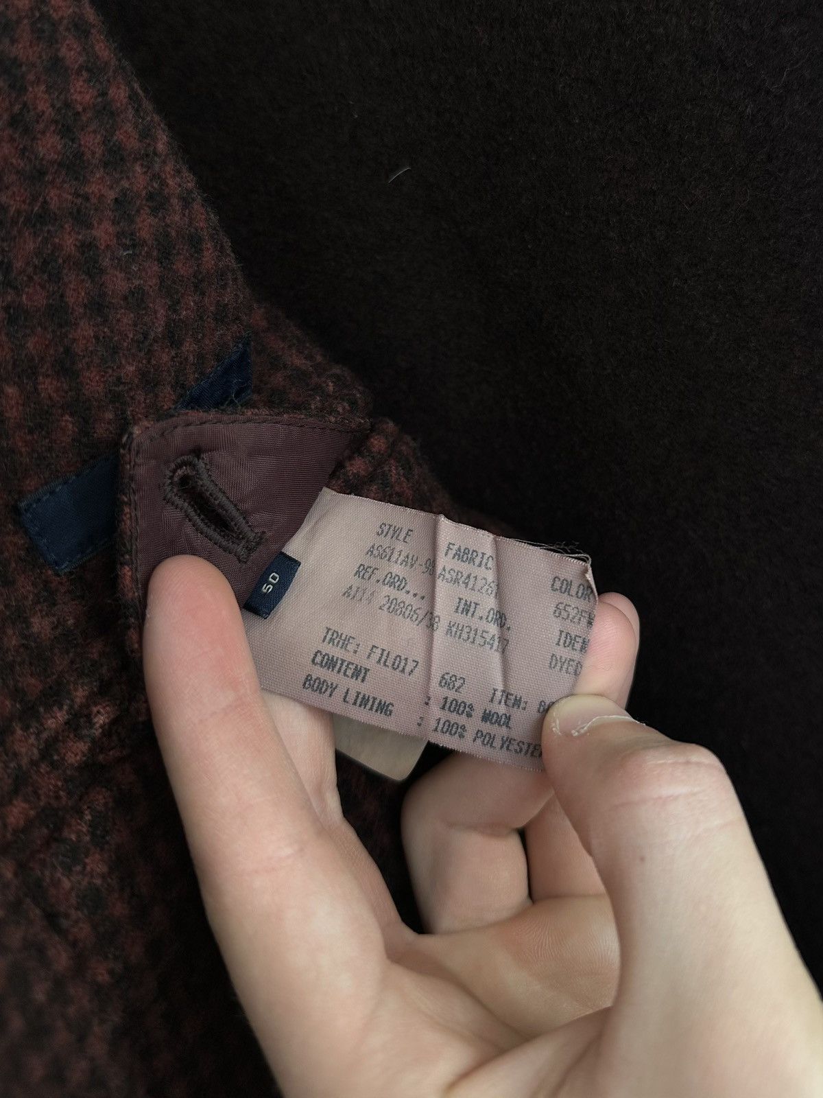 Lardini Vintage 90s Lardini Loro Piana Ing Double Breasted Wool Coat Size US M / EU 48-50 / 2 - 22 Thumbnail