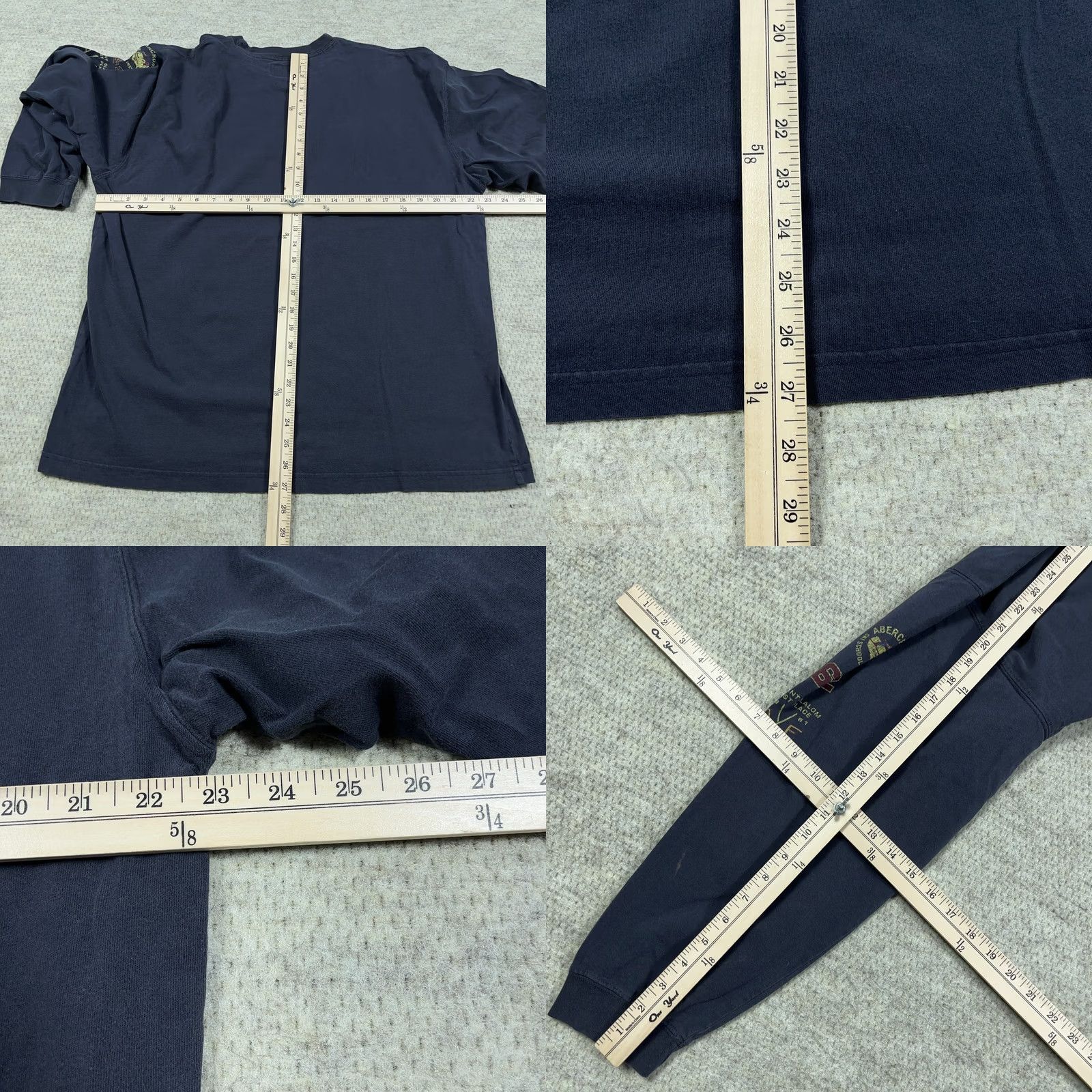 Abercrombie & Fitch Vintage Abercrombie & Fitch Shirt XL Blue Long Sleeve Tee Y2K Faded Grunge Men Size US XL / EU 56 / 4 - 8 Thumbnail
