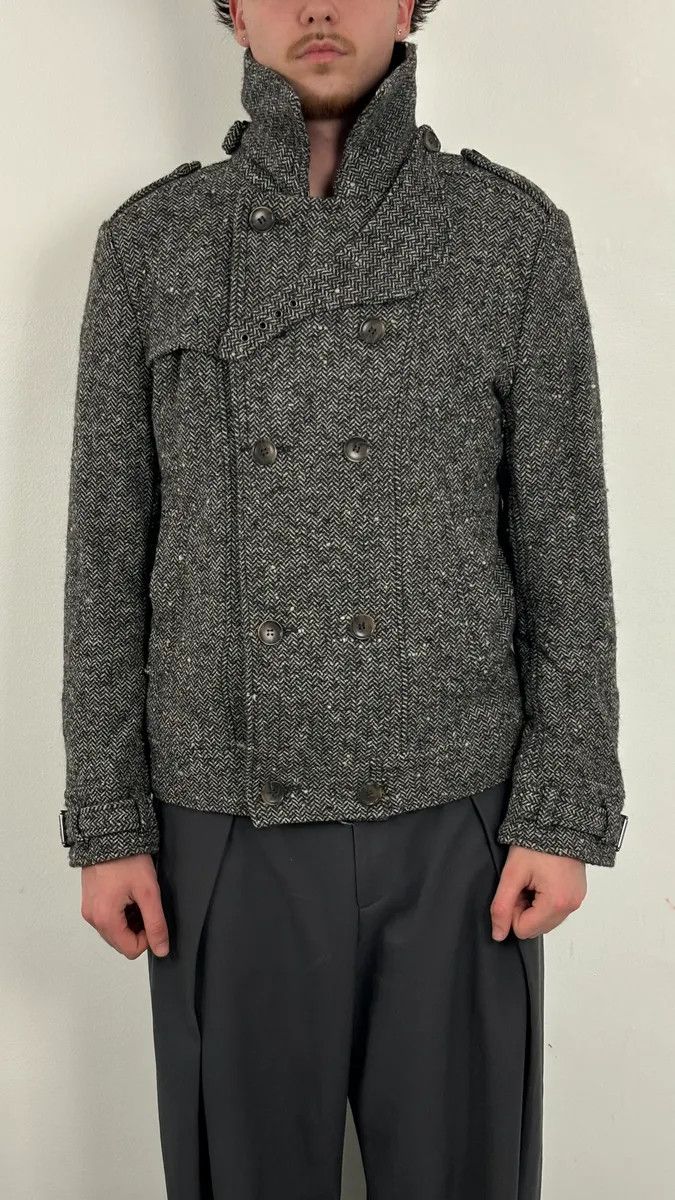 Dolce & Gabbana AW2008 Dolce & Gabbana Grey Wool Officer Buttoned Jacket Size US M / EU 48-50 / 2 - 1 Thumbnail