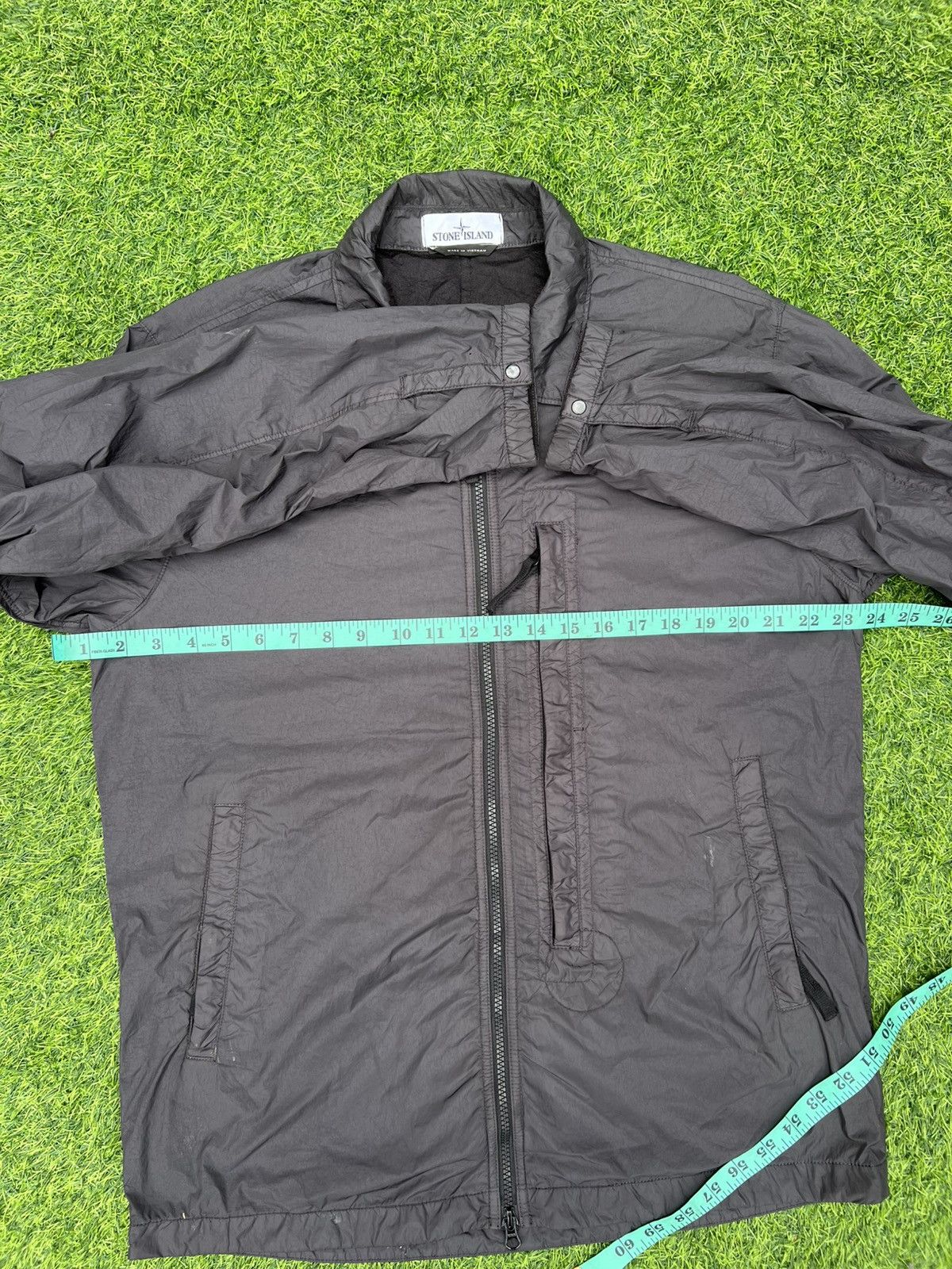 Stone Island Stone Island Brushed Polyamide Overshirt in Charcoal- Large Size US L / EU 52-54 / 3 - 15 Thumbnail