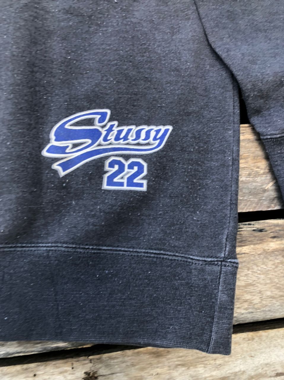 Vintage 90s Stussy New York Hoodie Distressed Made In Usa