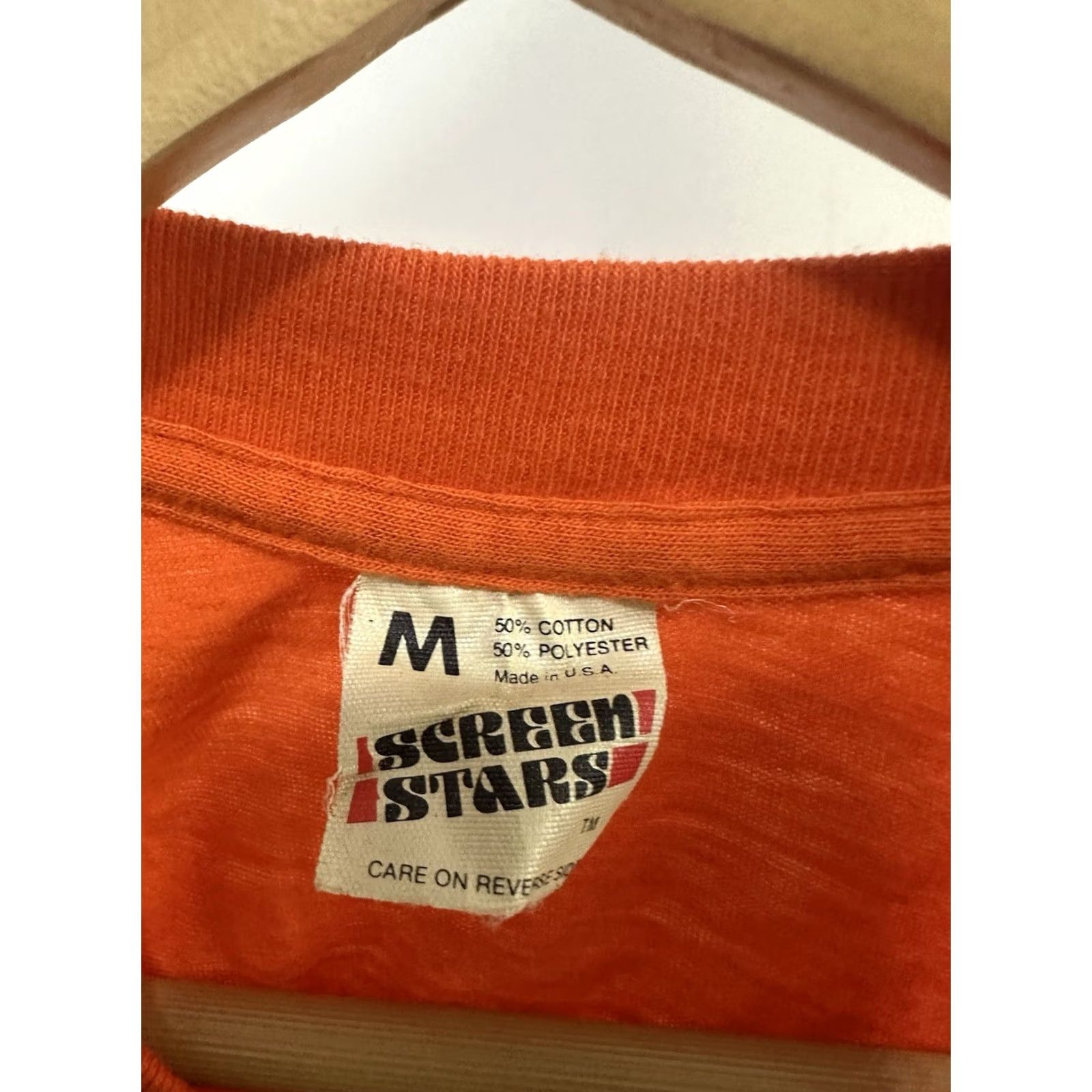 Vintage VTG 80s Lake Norman Pig Pickin Bikini Paper Thin T-Shirt Size M Shirt Men Orange XS? Size US M / EU 48-50 / 2 - 5 Thumbnail