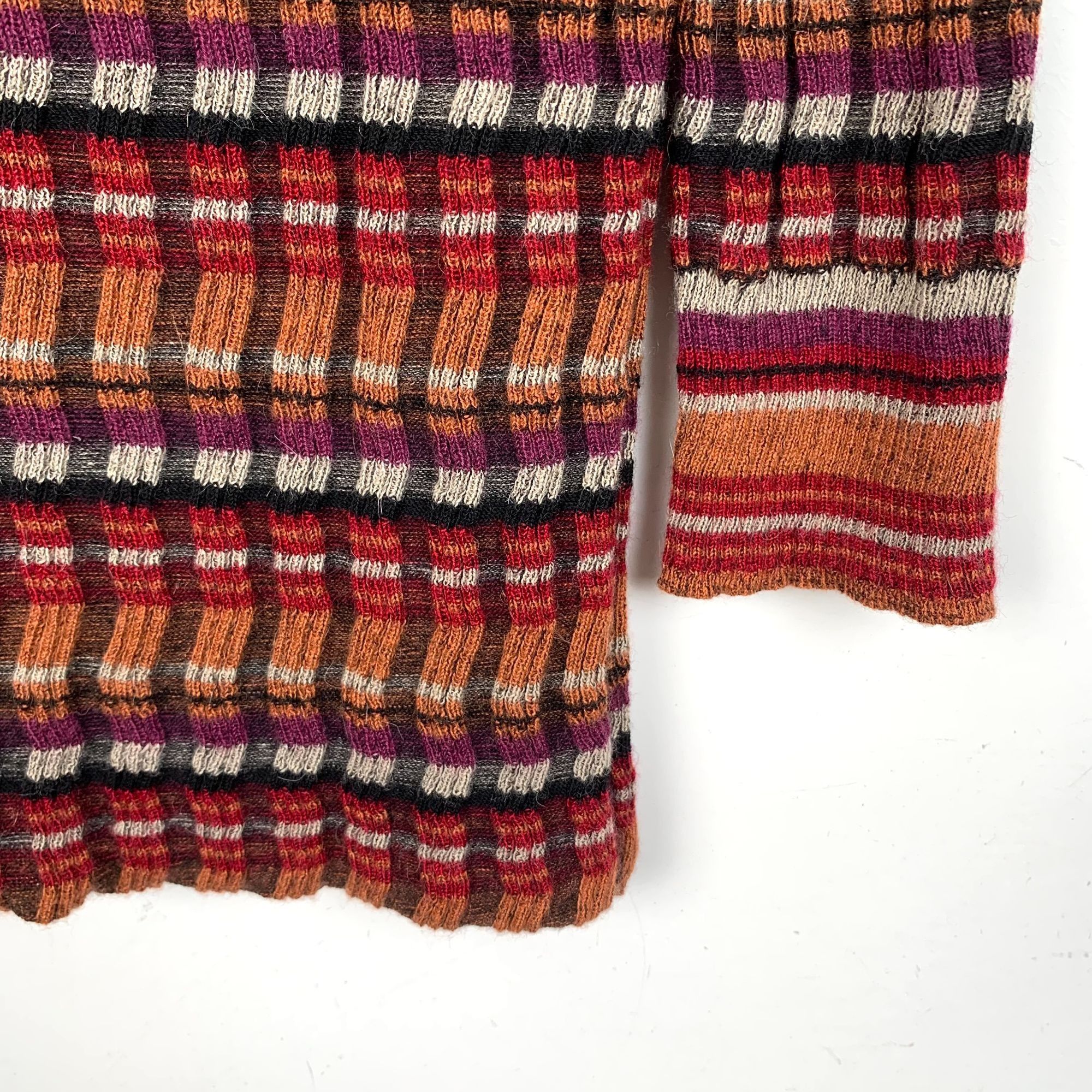 Chanel [Chanel] Hamburg Color-Block Striped Knit Top 38 S Size S / US 4 / IT 40 - 6 Thumbnail