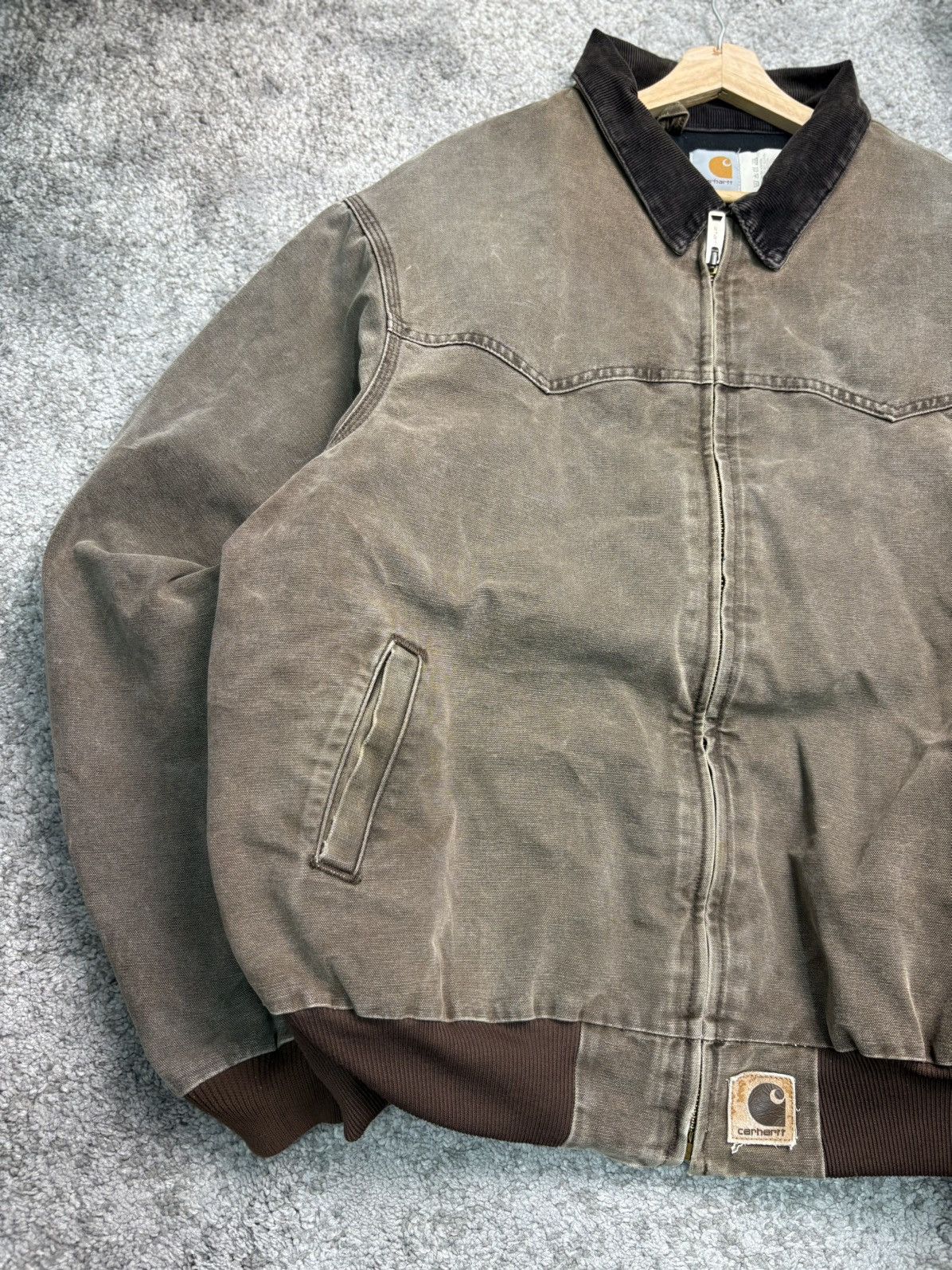 Carhartt × Vintage Vintage Carhartt Santa Fe Jacket Faded Size US XXL / EU 58 / 5 - 2 Thumbnail