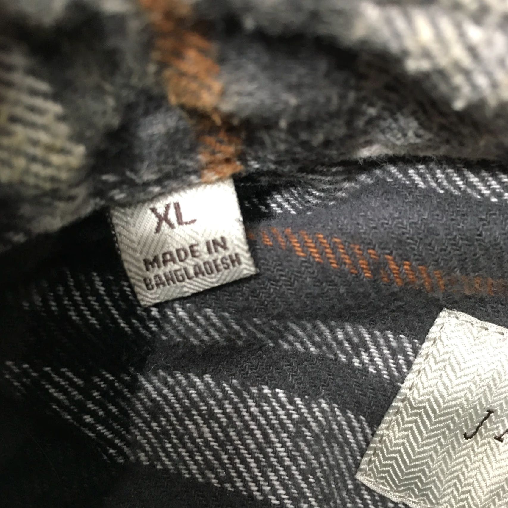 Vintage Jachs Men's Shirt Plaid Long Sleeve Heavyweight Flannel Button Up Shacket XL Gray Cotton Size US XL / EU 56 / 4 - 5 Thumbnail