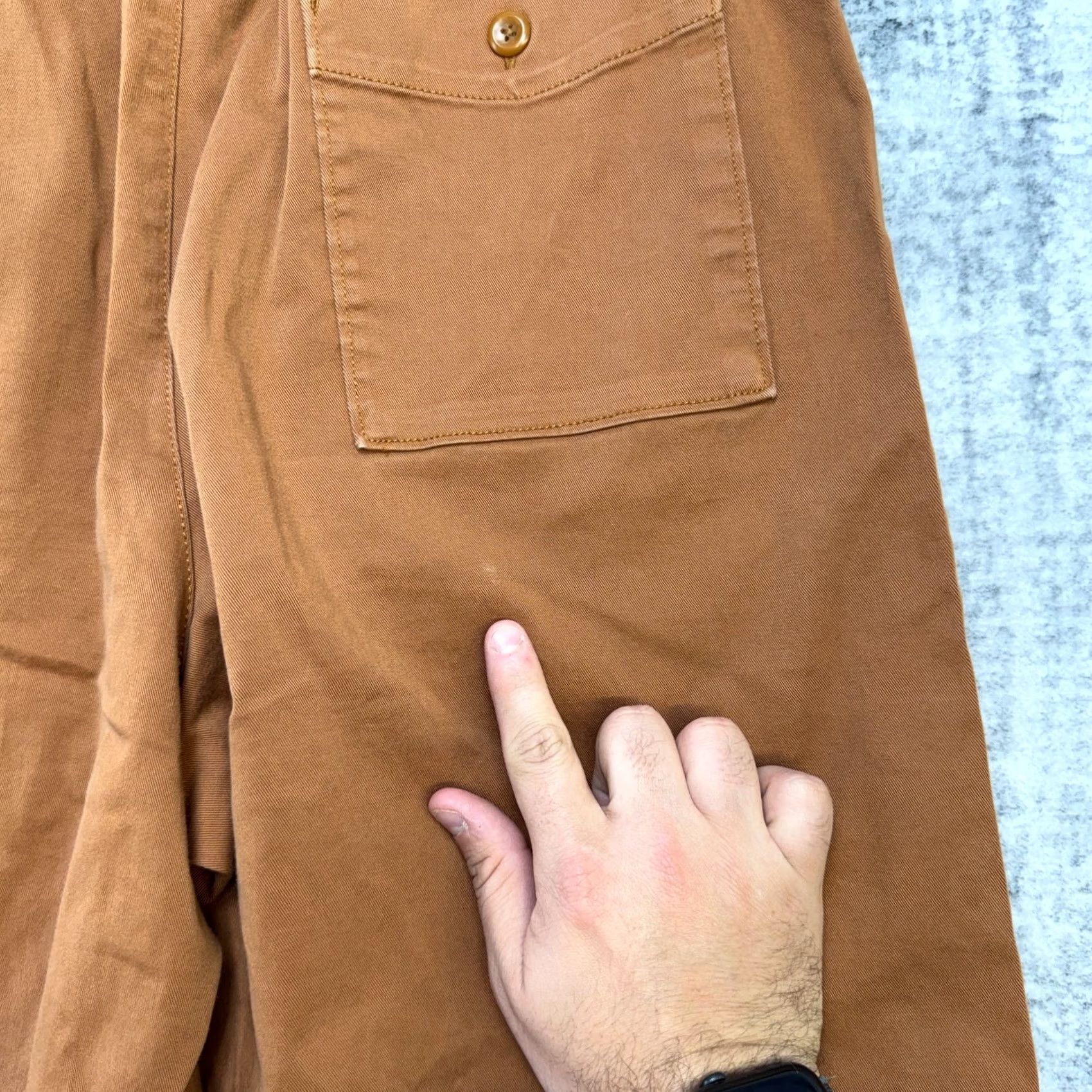 J.Crew J Crew Pants Womens Medium Rust Elastic Waist Pull On Wide Leg Chino Trouser Size 32" / US 10 / IT 46 - 7 Thumbnail