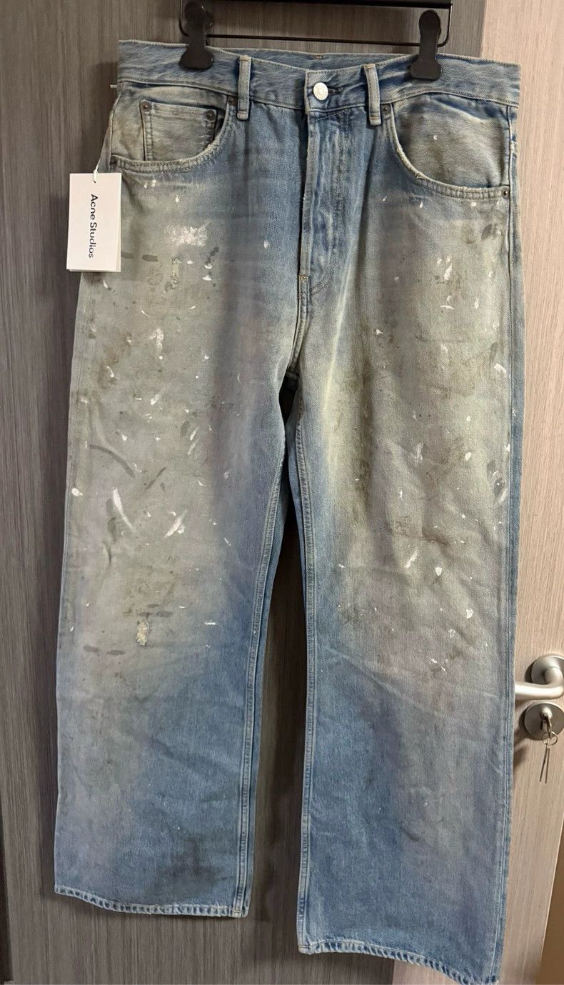 Acne Studios acne studios Splash ink wide-leg jeans 2502-Nextarrow Size US 32 / EU 48 - 1 Thumbnail