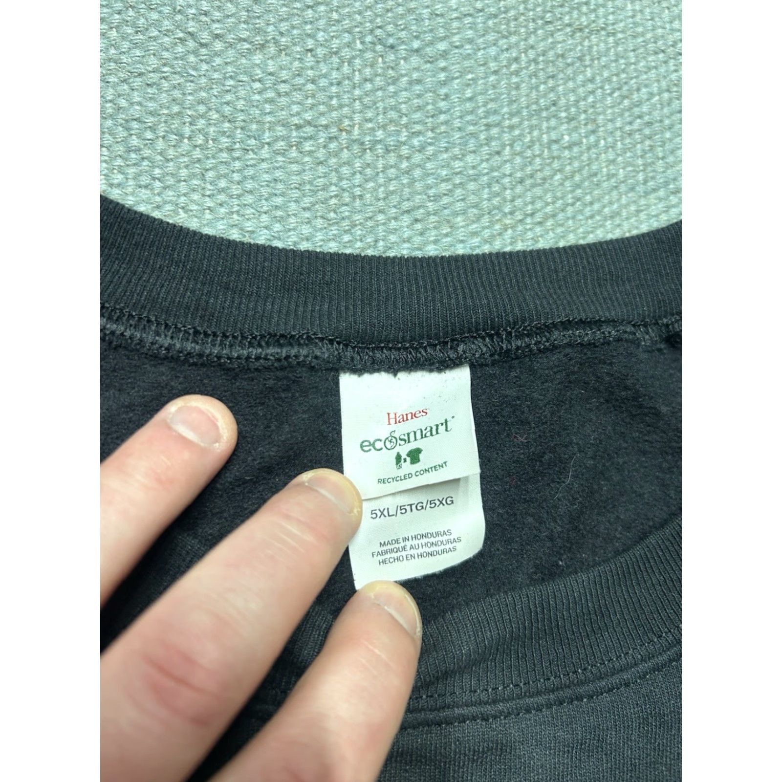 Hanes Hanes Sweatshirt Adult 5XL Black Eco Smart Crewneck Pullover Blank Soft Cozy Size US XXL / EU 58 / 5 - 5 Thumbnail